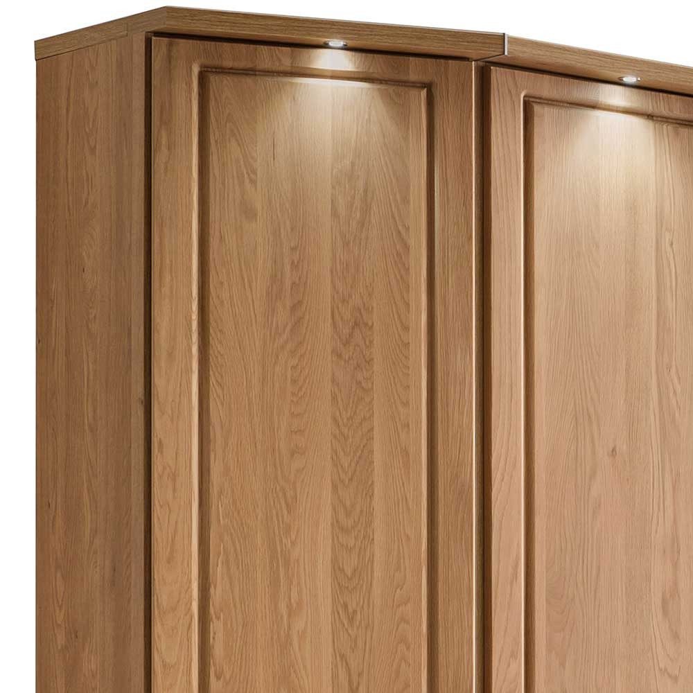 Pharao24 Kleiderschrank Arcelona aus Massivholz