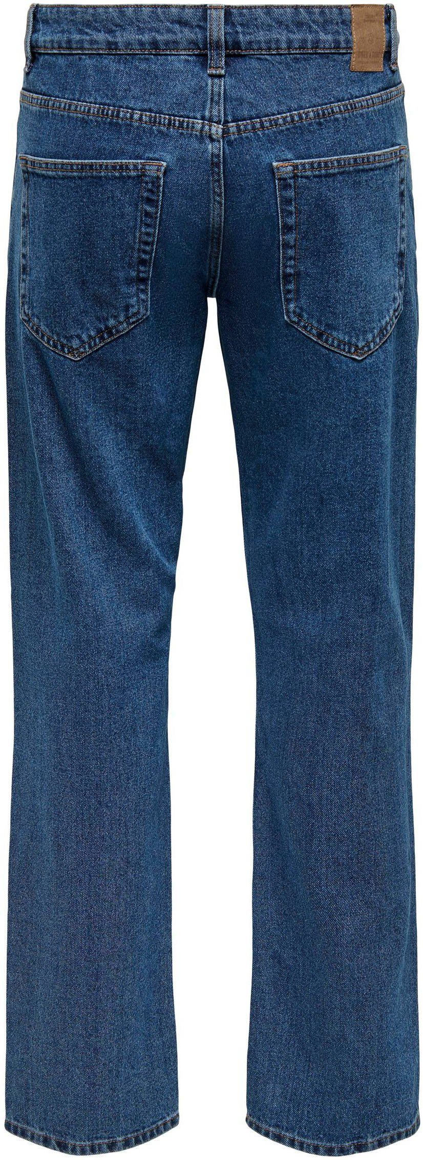 DNM SONS ONSEDGE ONLY mid NOOS & Loose-fit-Jeans 0017 blue STRAIGHT DOT BROMO