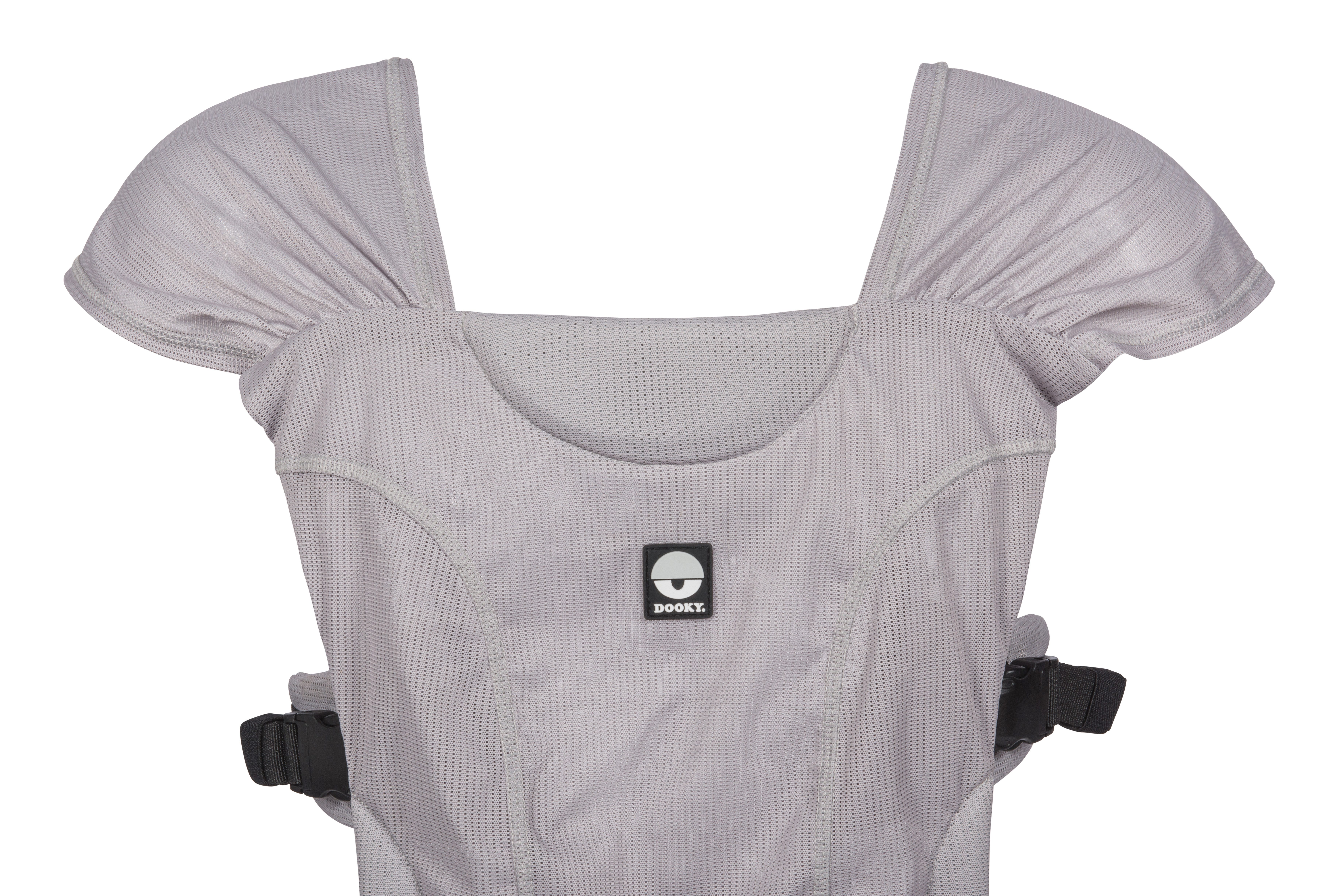 Dooky Bauchtrage Dooky Babytrage Dusche Grau, Kindertrage für Baby, mit Baby duschen (1-tlg), SGS getestet und zugelassen