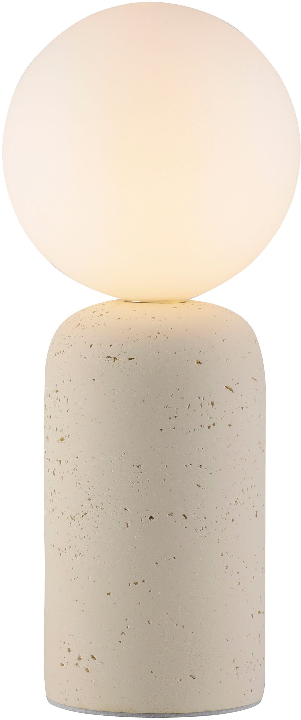 SCHÖNER WOHNEN-Kollektion LED Tischleuchte TRAVENTA, Ein-/Ausschalter, ohne Leuchtmittel, SCHÖNER WOHNEN Kollektion, Travertinoptik, Downlight