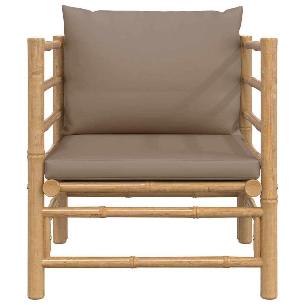 vidaXL Sofaelement Gartensessel mit Taupe Kissen günstig online kaufen