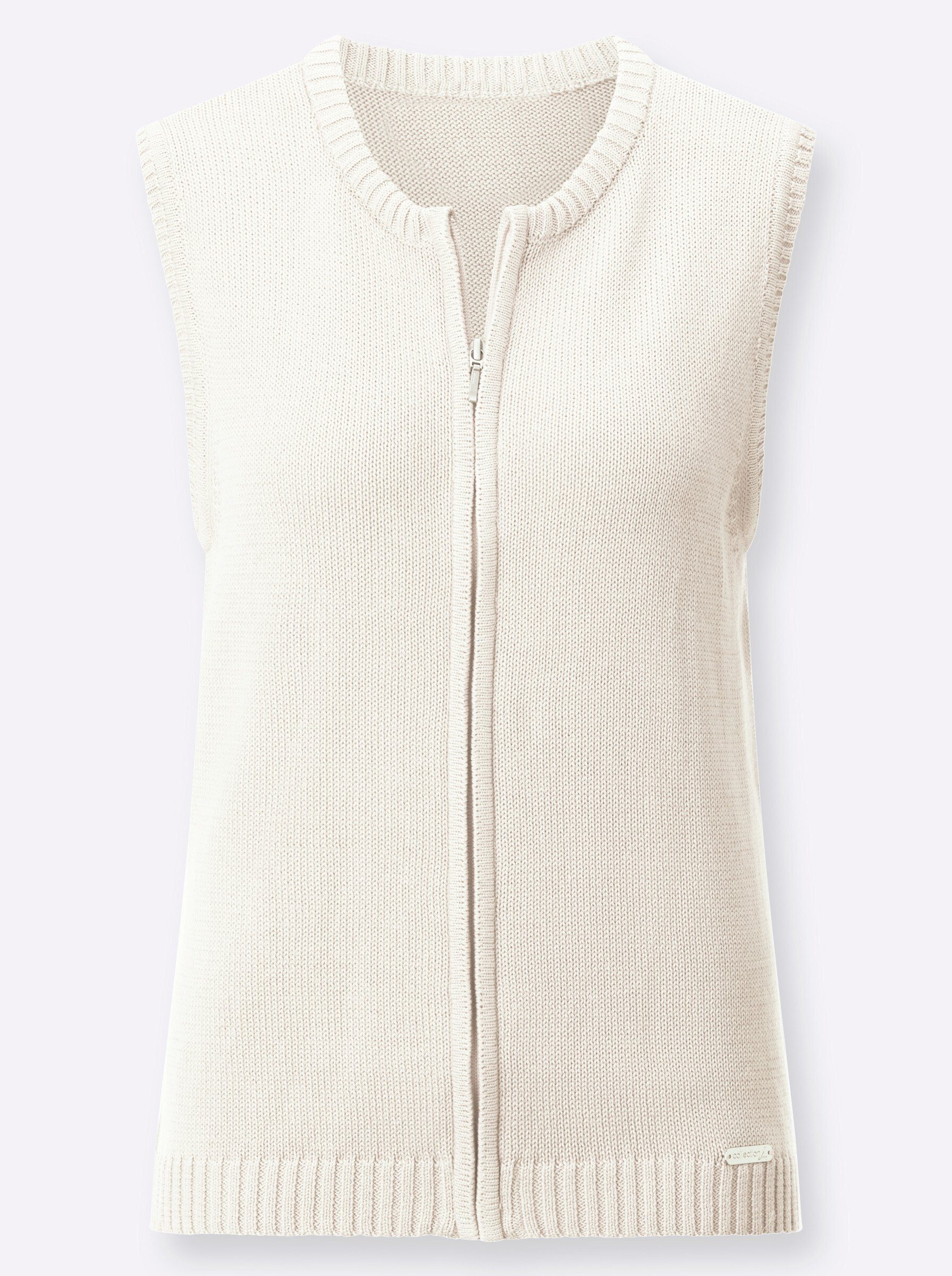 Witt Strickjacke Strickweste Ärmellos Jersey