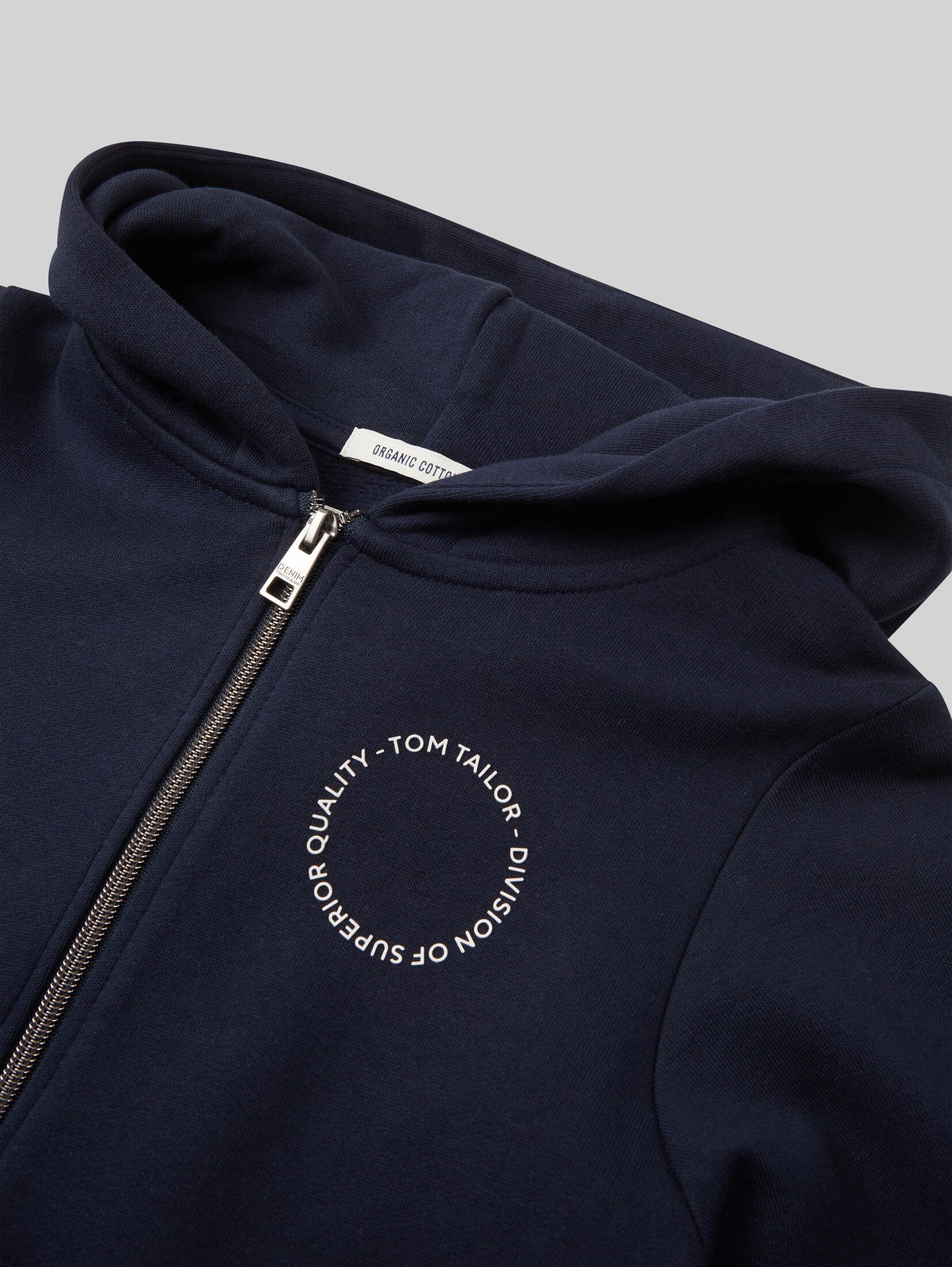 TOM TAILOR Sweatjacke Strick & Sweatshirts Hoodie Sweatjacke mit Print – Bild 4 von 5
