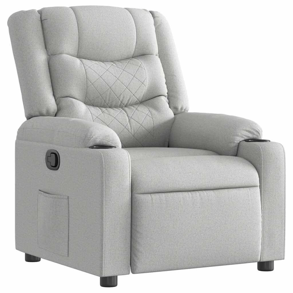 vidaXL Sessel Relaxsessel Wolkengrau Stoff (1-St) günstig online kaufen