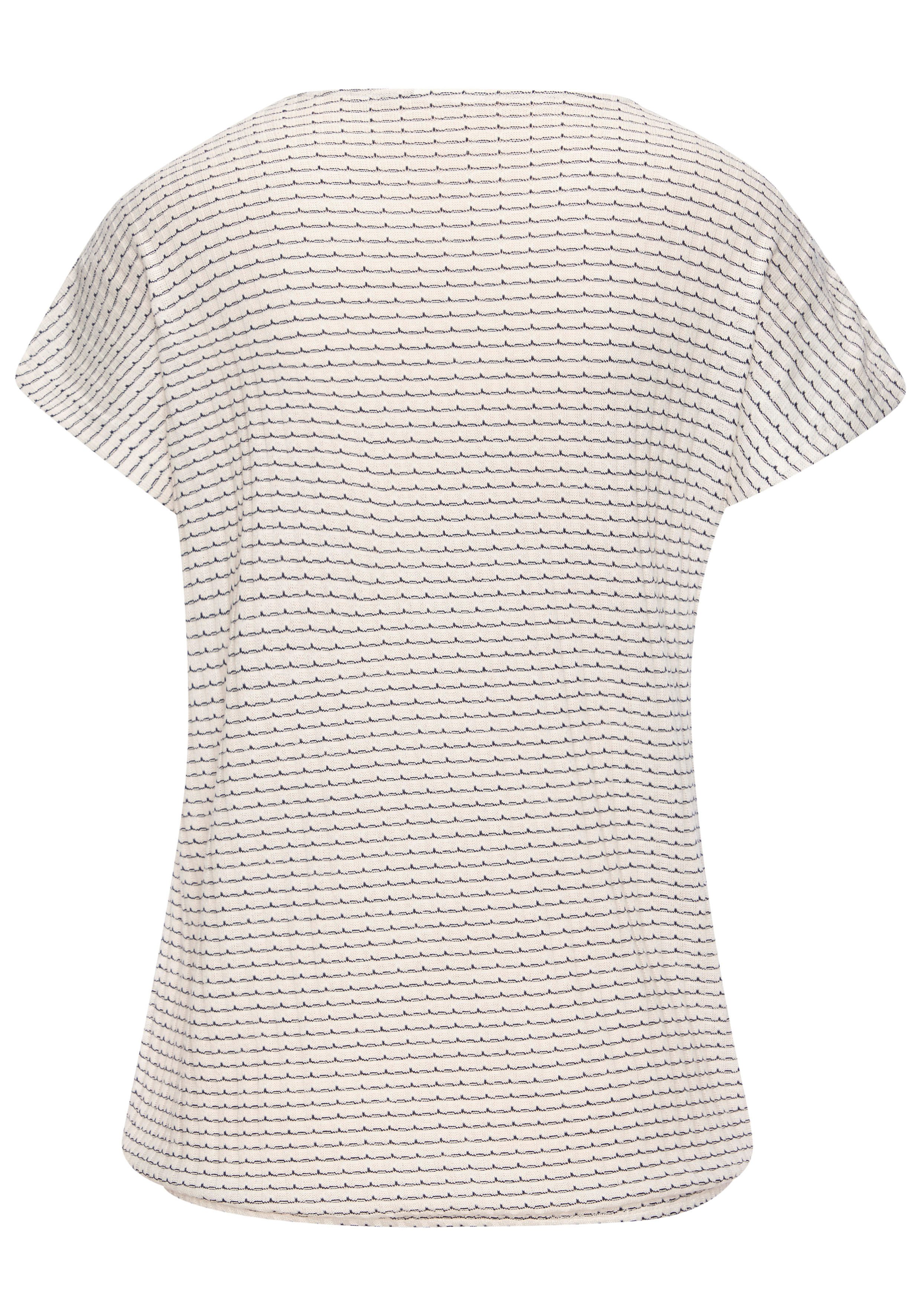 Vivance Kurzarmshirt aus strukturierter Strickqualität mit Gummizug im Bund