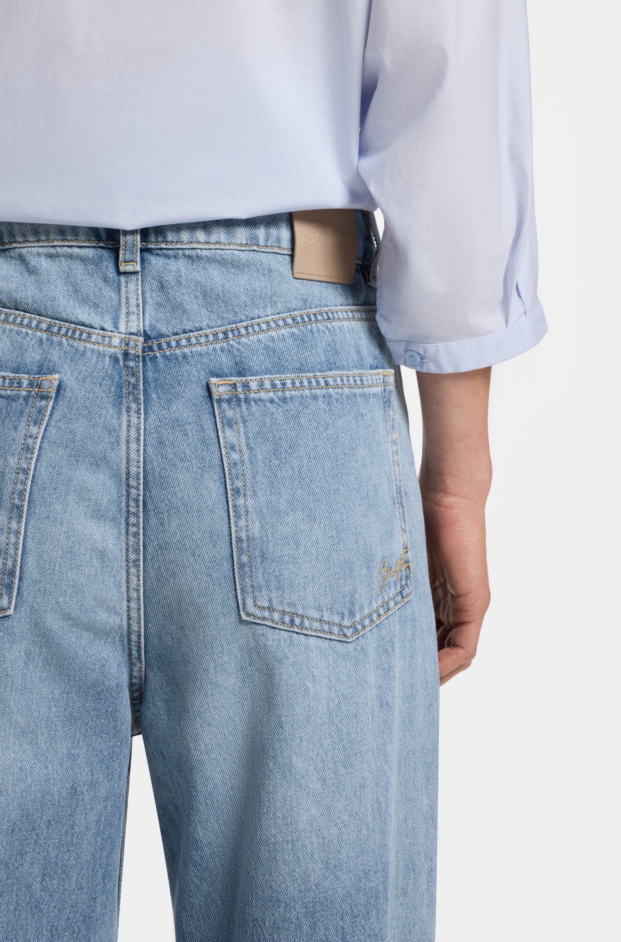 BOSS ORANGE Straight-Jeans MARLENE HR 11.0 Premium Damenmode High Rise, Wide Leg