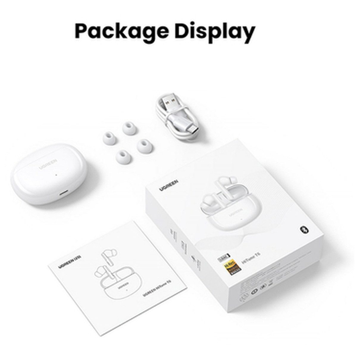 UGREEN Ugreen HiTune T6 Bluetooth Kopfhörer mit ANC USB-C Kabel Bluetooth-Kopfhörer