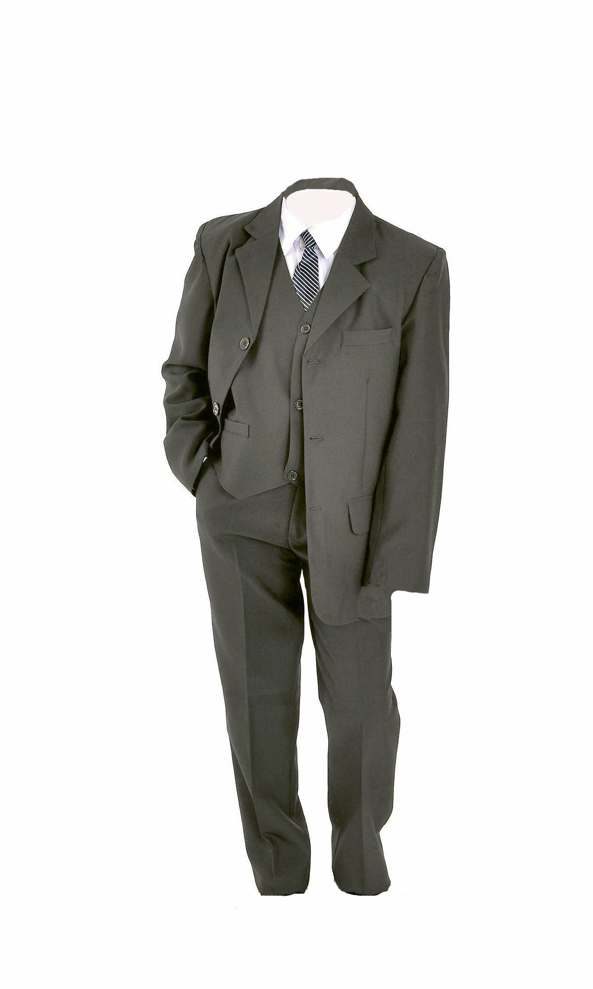 Family Trends Anzug Kombination Set Sakko Hemd Hose 5 Teilig Krawatte Weste