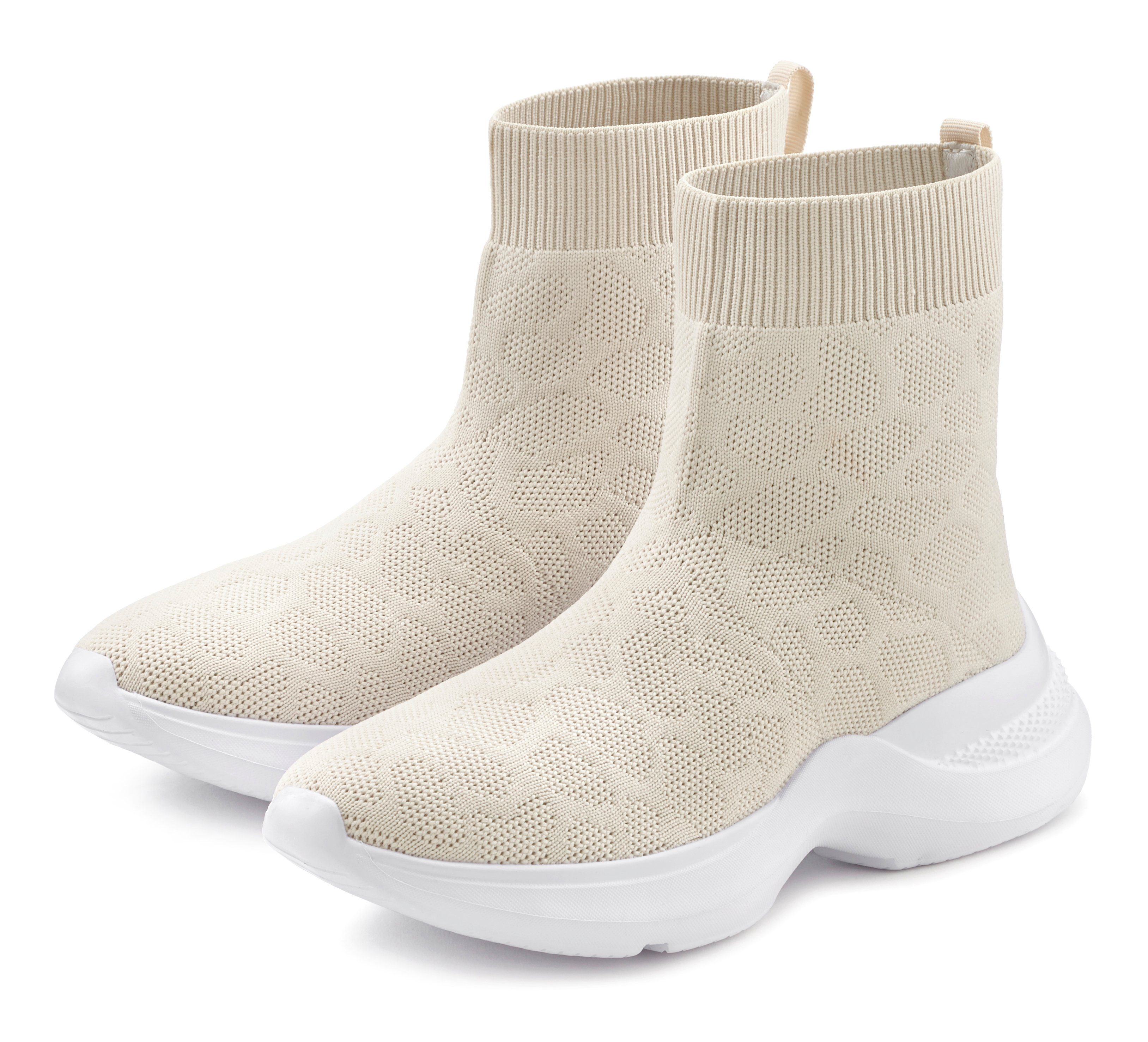 LASCANA Sock Boot, Sneaker elastisches Material, günstig online kaufen