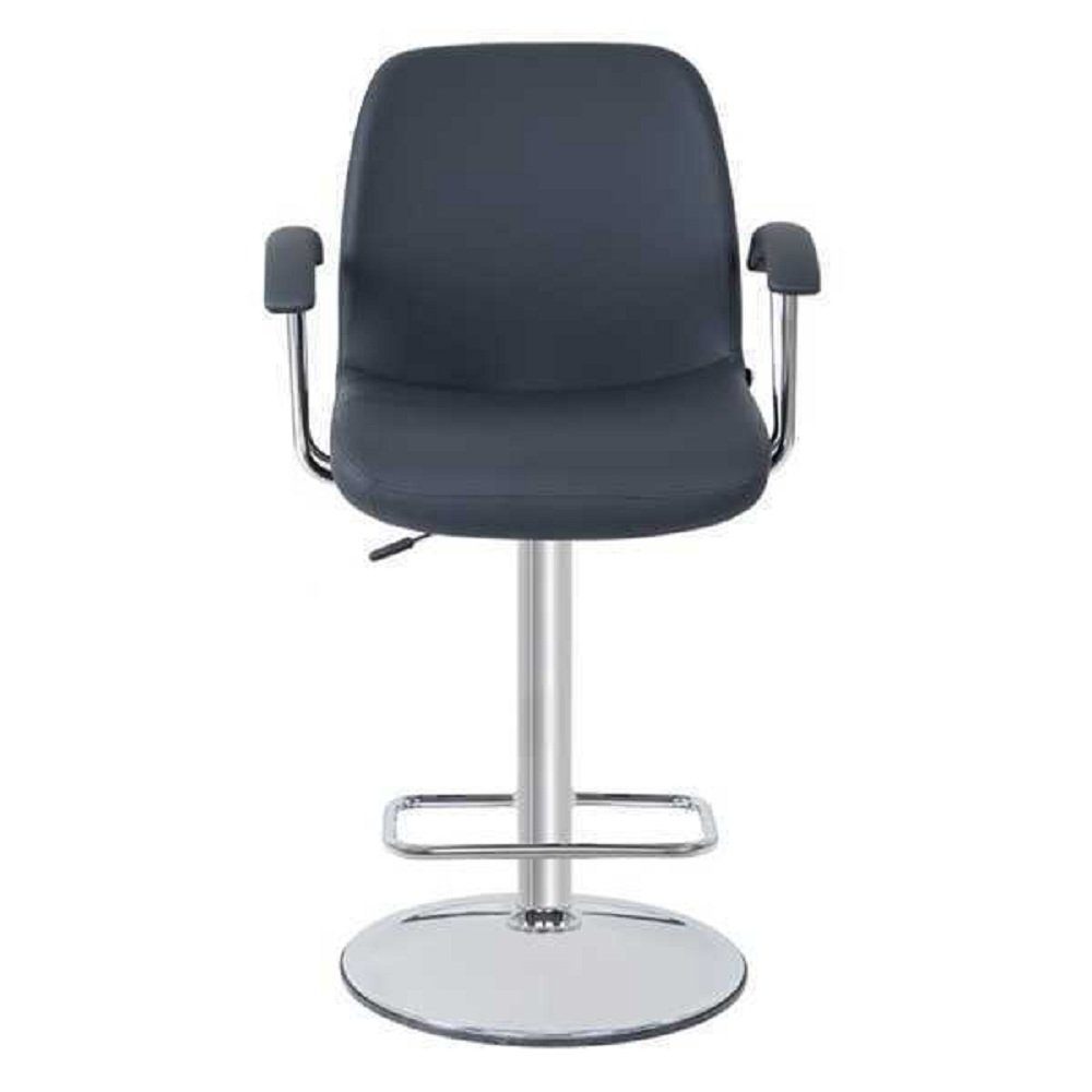 JVmoebel Stuhl Modern Grau Stuhl Designer Barhocker Metall stilvoll Luxus Möbel (1 St), Made in Europa