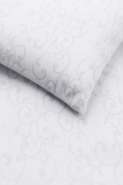 Bettwäsche Elegante Damast Bettwäsche Ornamente Hotelbettwäsche Bettbezug Set, Carpe Sonno, Damast, 2 teilig, Damast Bettwäsche 135x200 Bettwäsche Baumwolle Weiß