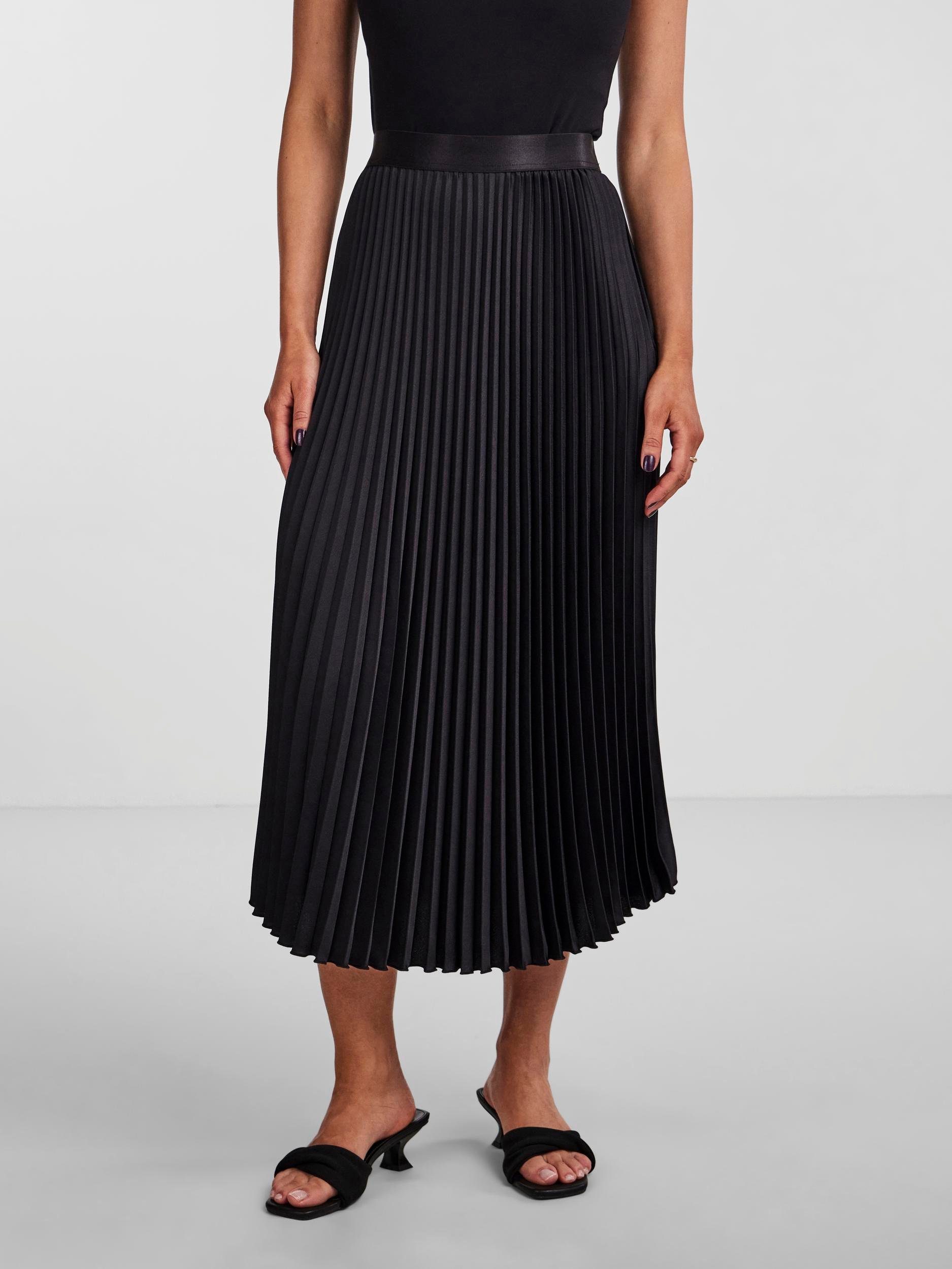 Y.A.S Plisseerock YASCELINE HW MIDI SKIRT günstig online kaufen