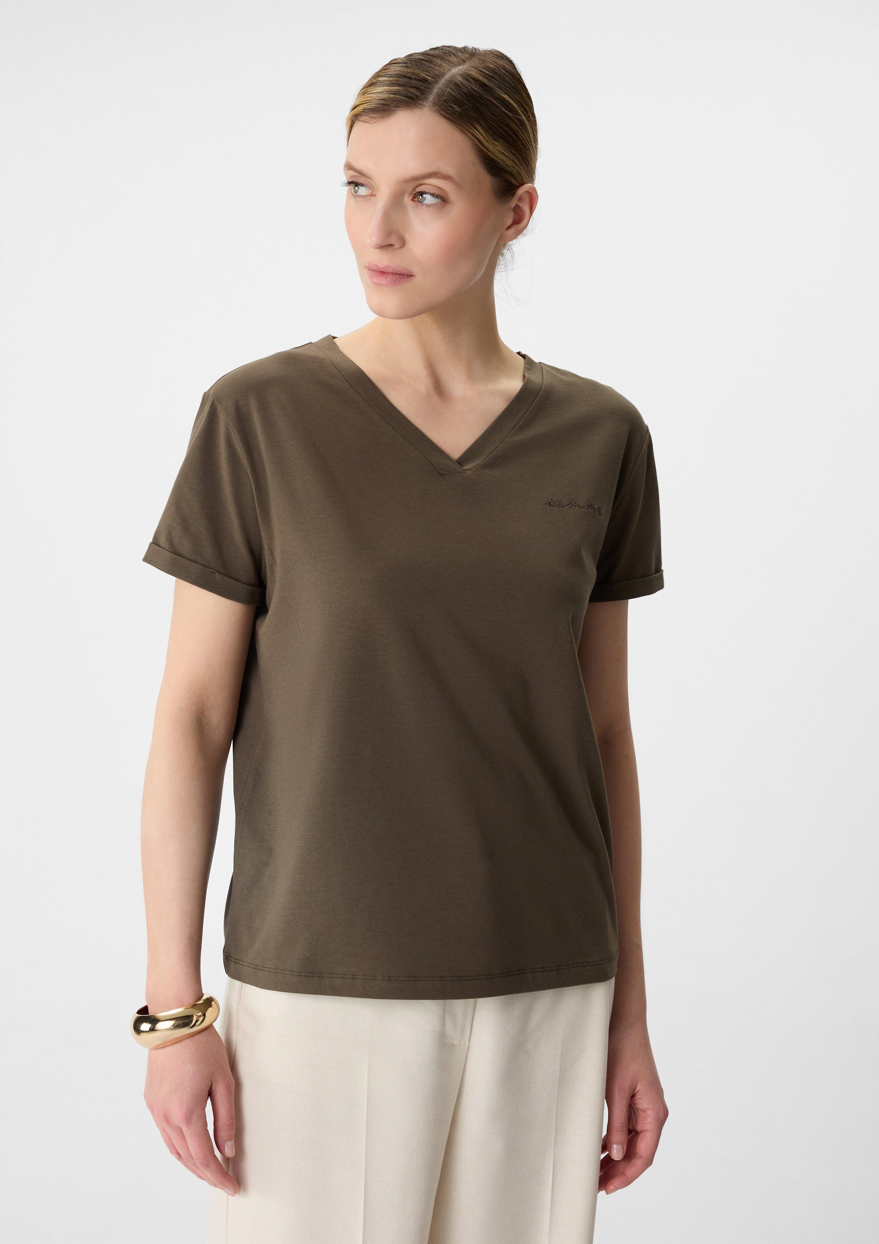 Comma Kurzarmshirt Softes T-Shirt im Relaxed günstig online kaufen