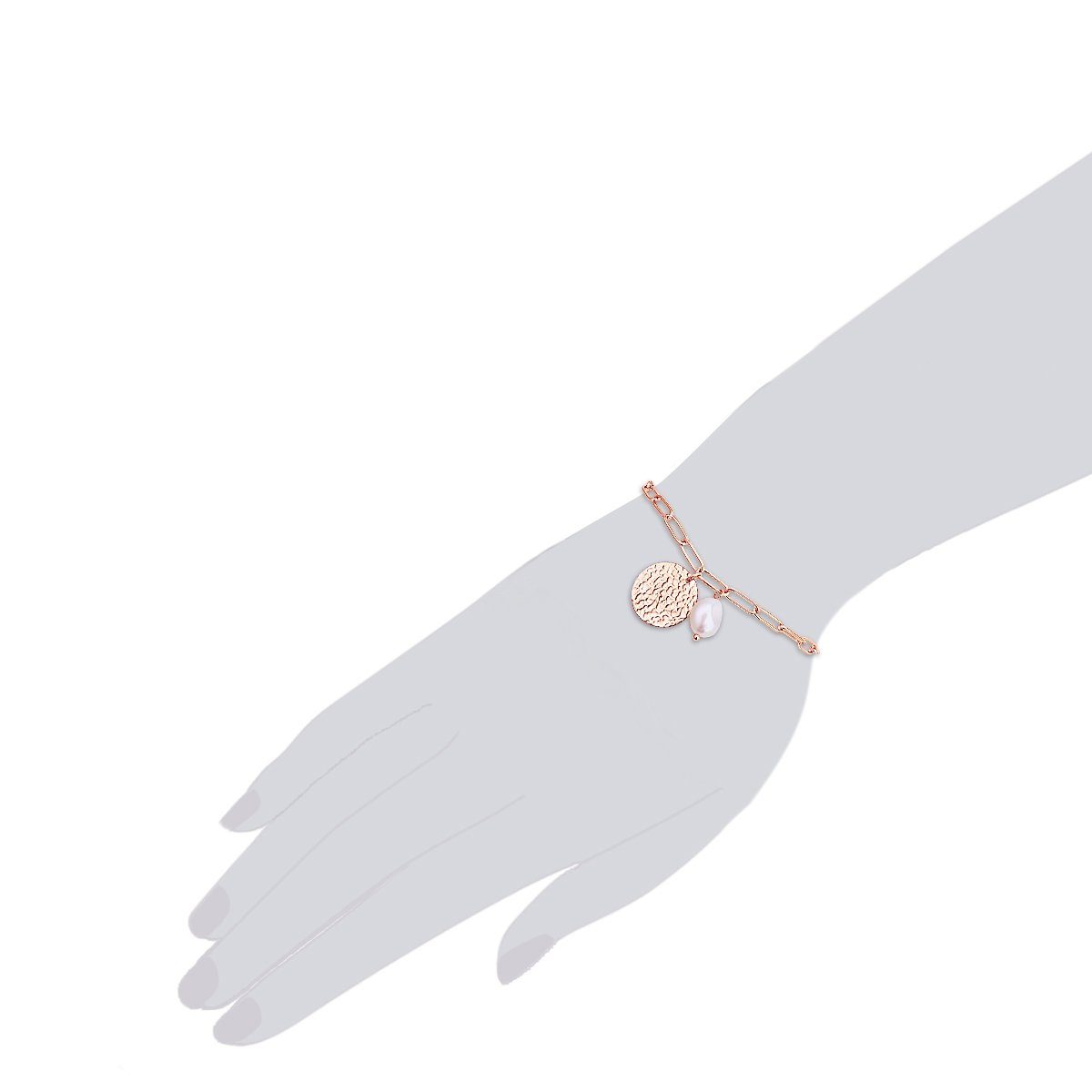 Valero roségold, Pearls Armband mit Süßwasser-Zuchtperle