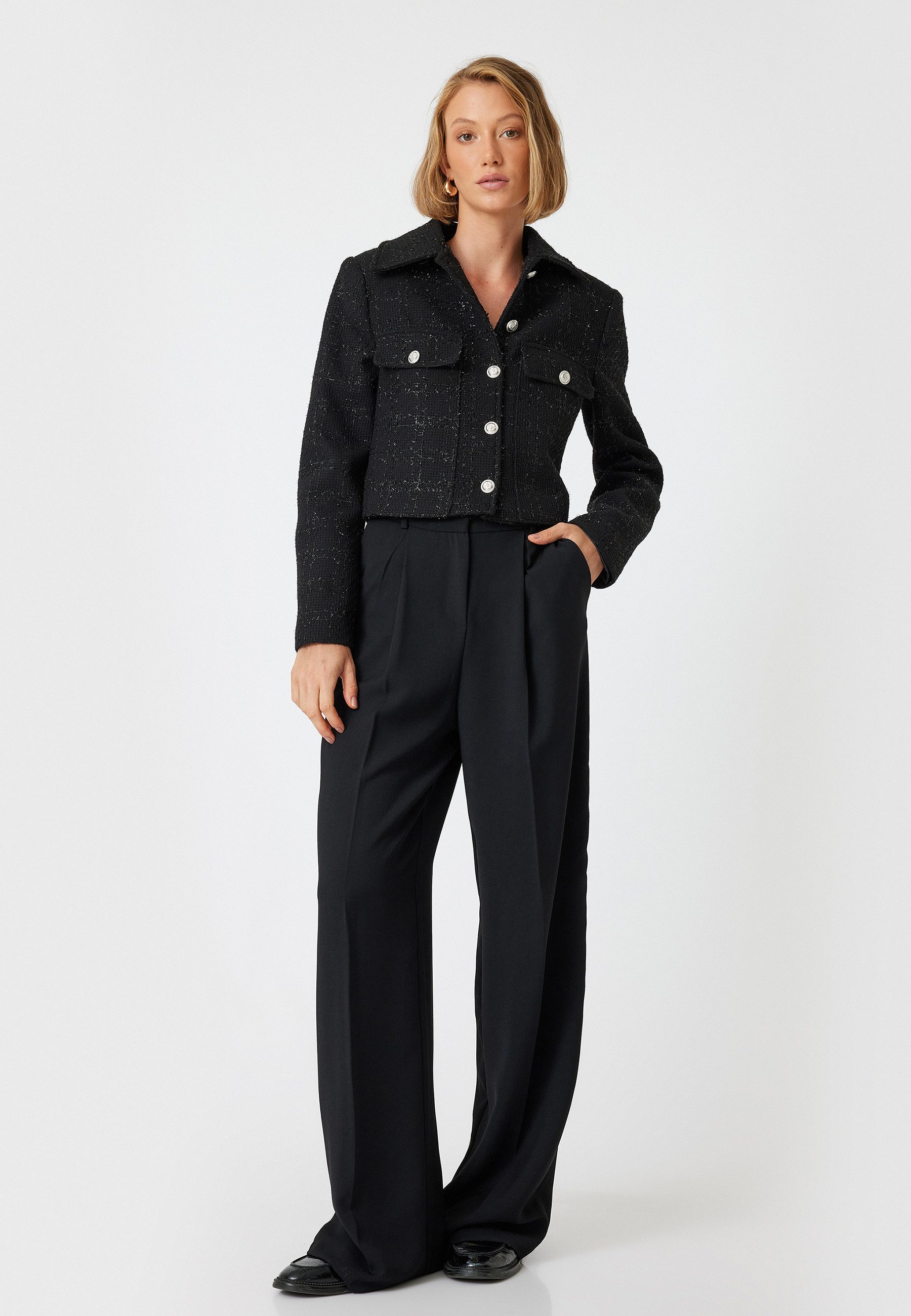 Koton Jackenblazer Regular Mit Metall-Accessoires günstig online kaufen