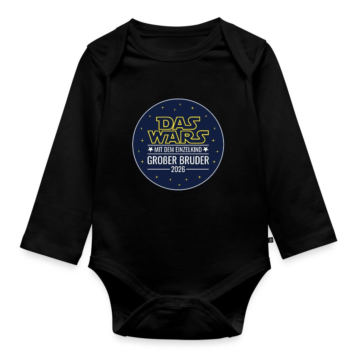 Spreadshirt Langarmbody Das wars mit dem Einzelkind Grosser Bruder 2026 Tages Baby Body Langar (1-tlg)