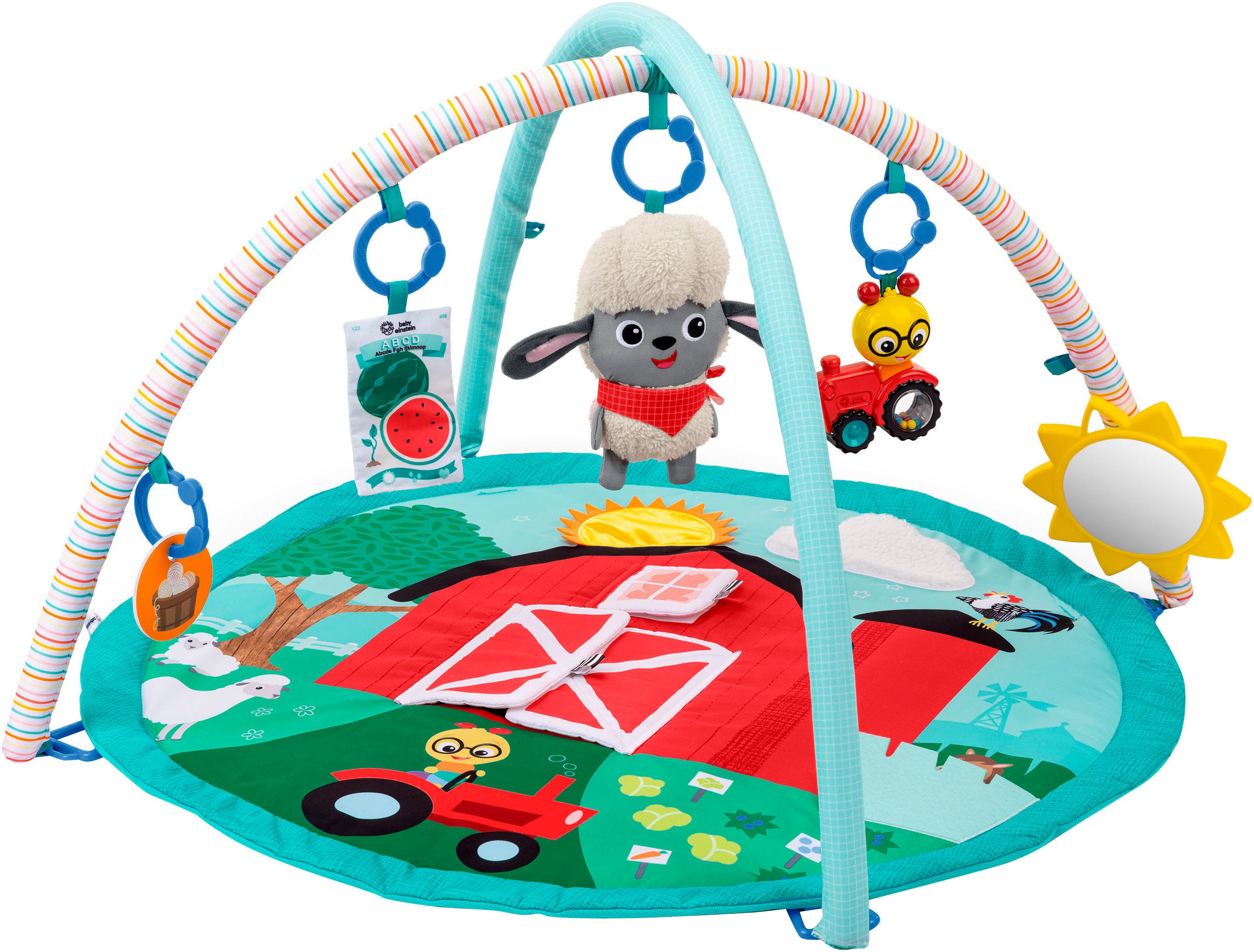 Baby Einstein Spielbogen Happy Harvest Touch & Feel Activity Gym, mit Soundeffekt