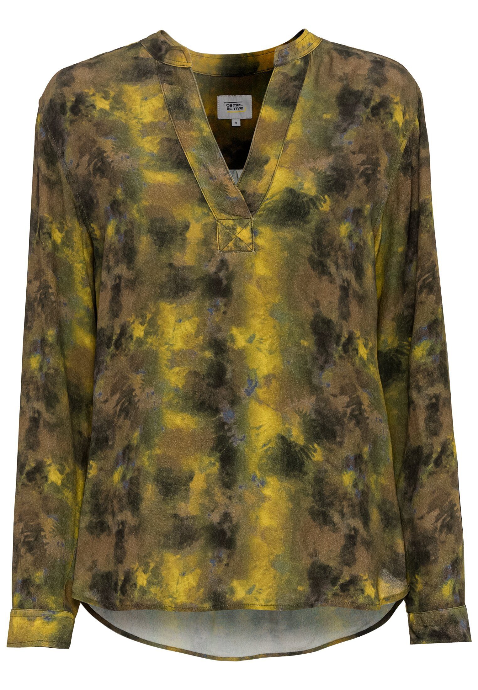 Langarmbluse Schlupfbluse mit Print