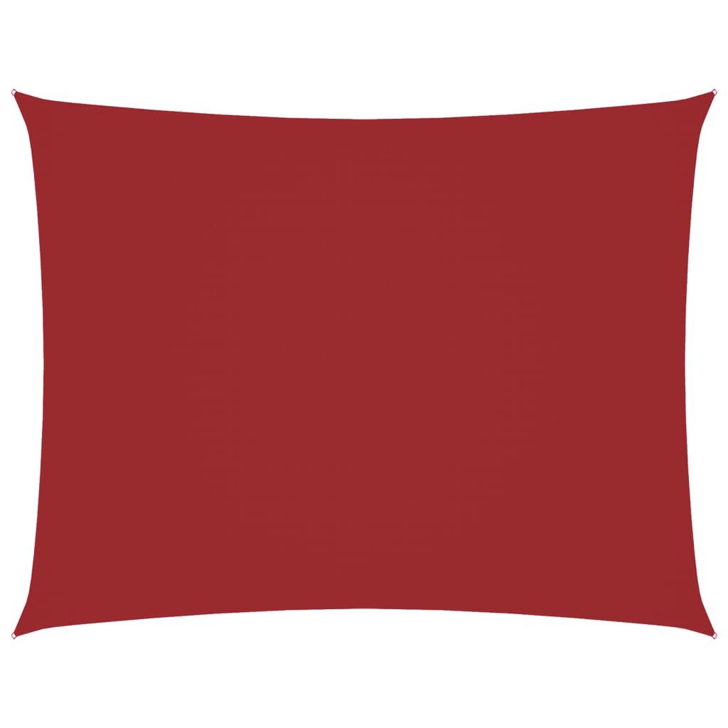 Sonnensegel Sonnensegel Oxford-Gewebe Rechteckig 5x6 m Rot