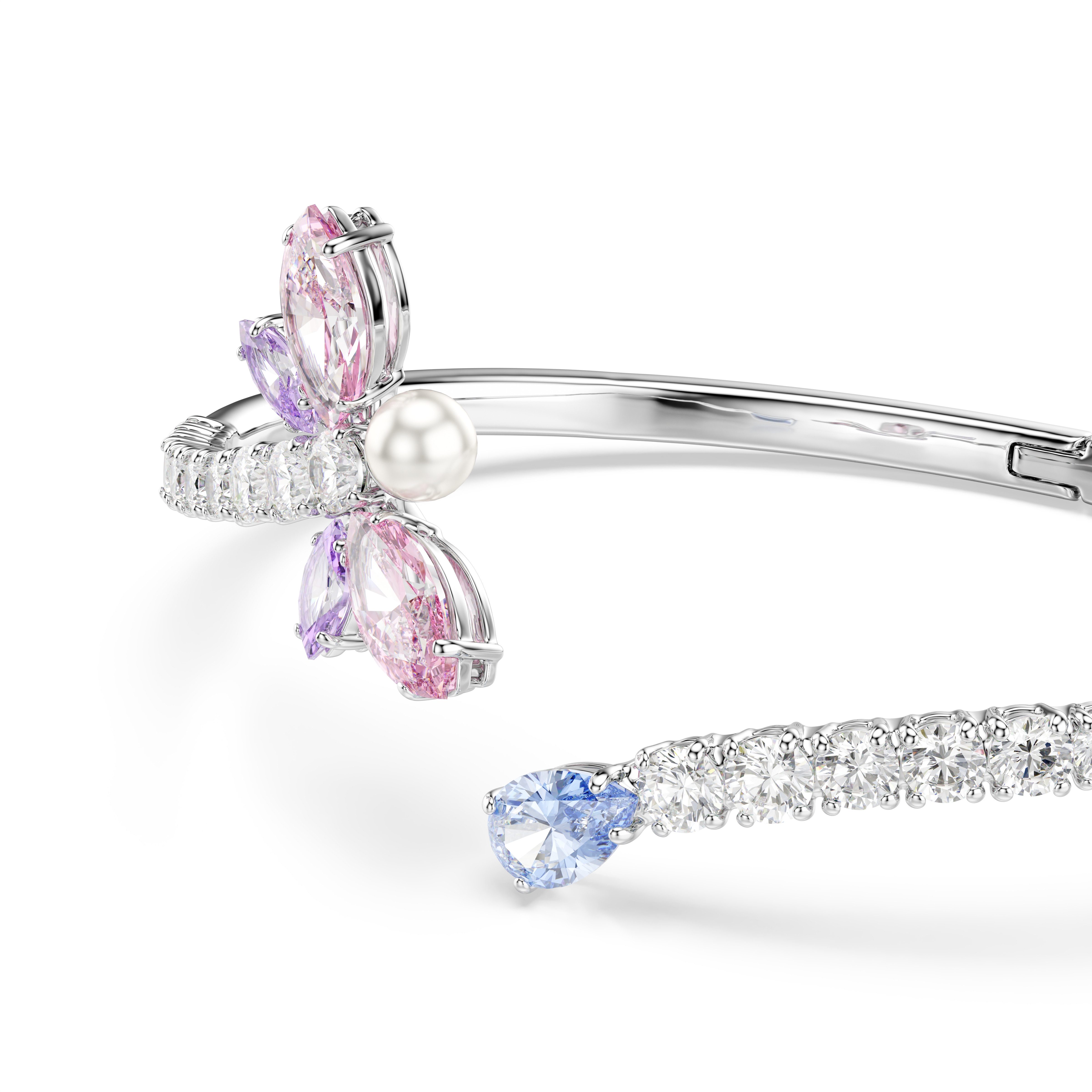 Swarovski Armspange Schmuck Geschenk Capsule Armreif, mit Swarovski® Kristall, Zirkonia (synth) - mit Swarovski® Perle – Bild 5 von 5