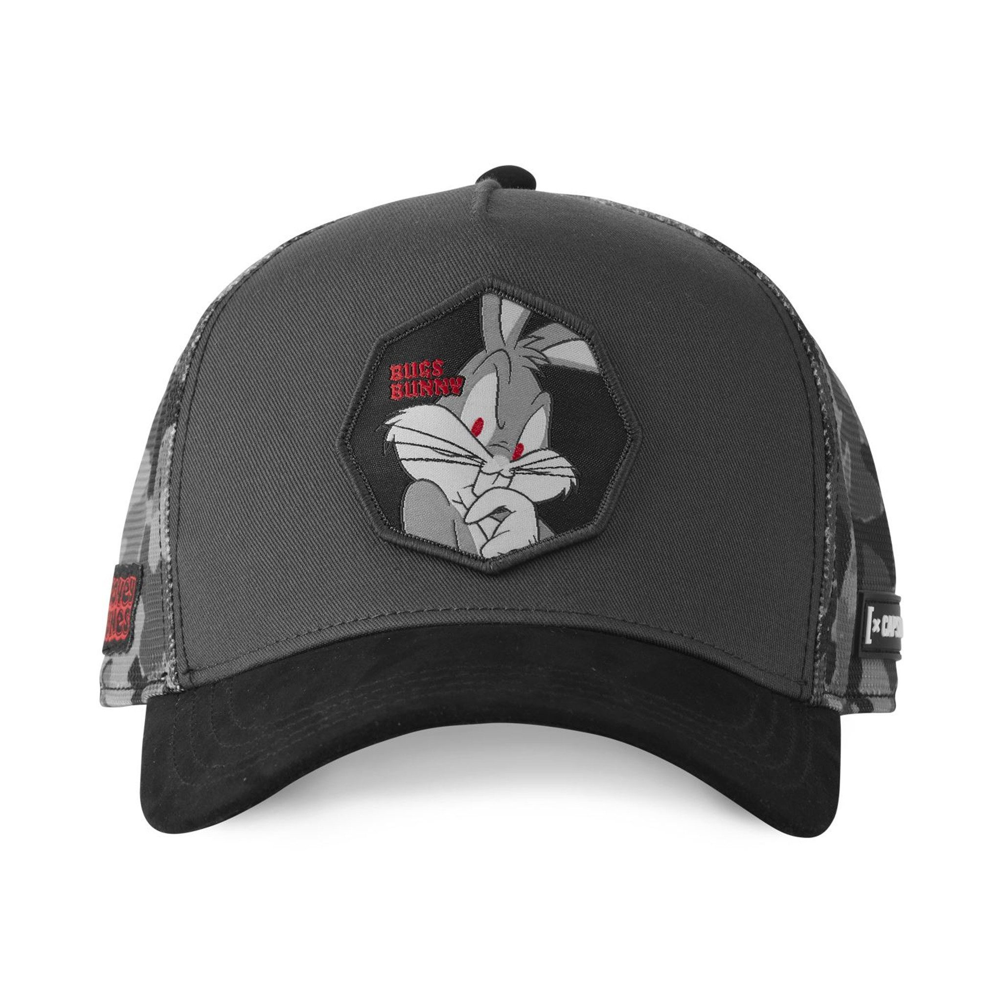 Capslab Trucker Cap CAPSLAB Trucker Cap - LOONEY TUNES - Premium Bugs Bunny Grey Camou (Basecap, Basecap, Meshcap, Trucker Kappe) Looney Tunes Patch