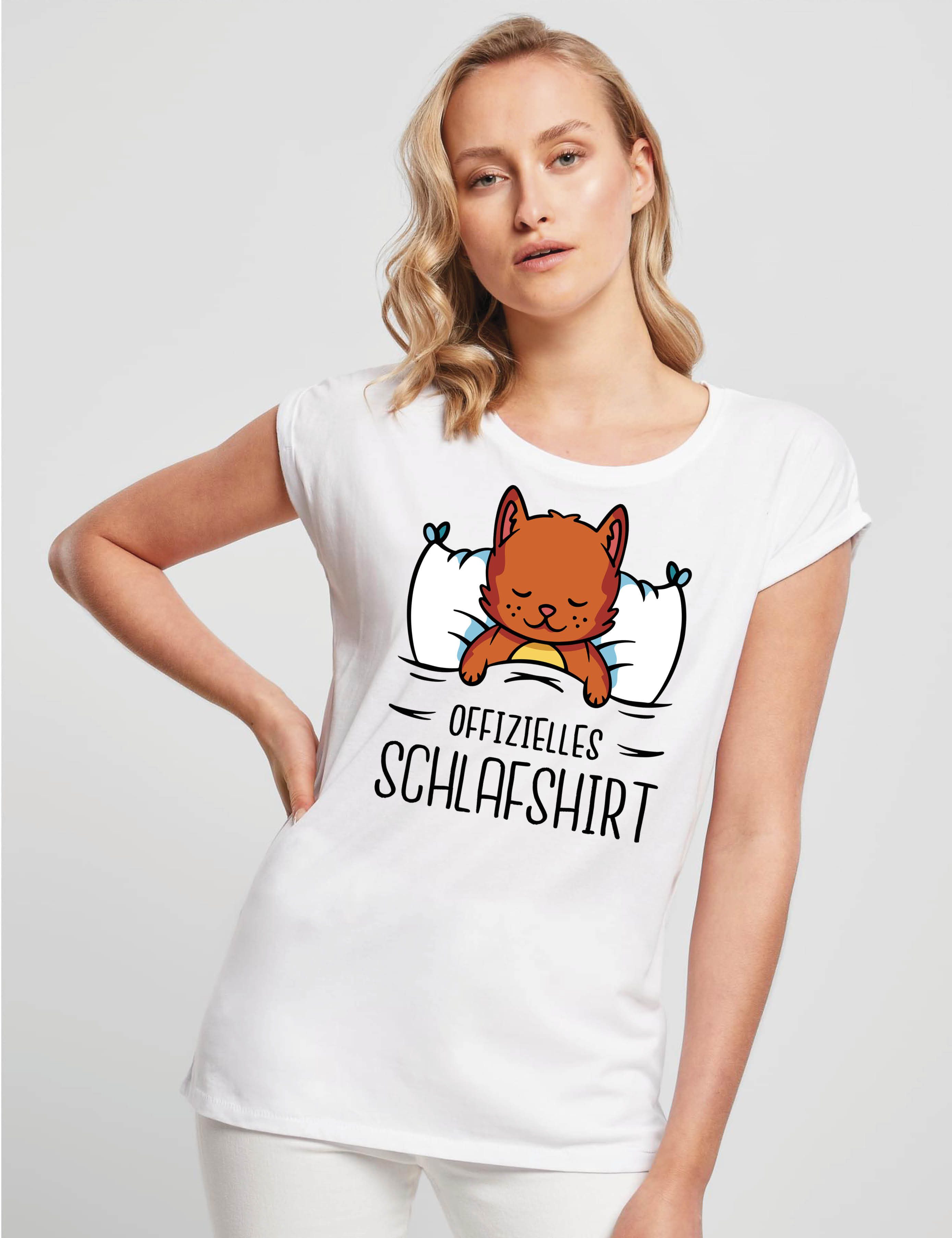 Youth Designz Print-Shirt "Katze Schlafshirt" Damen günstig online kaufen