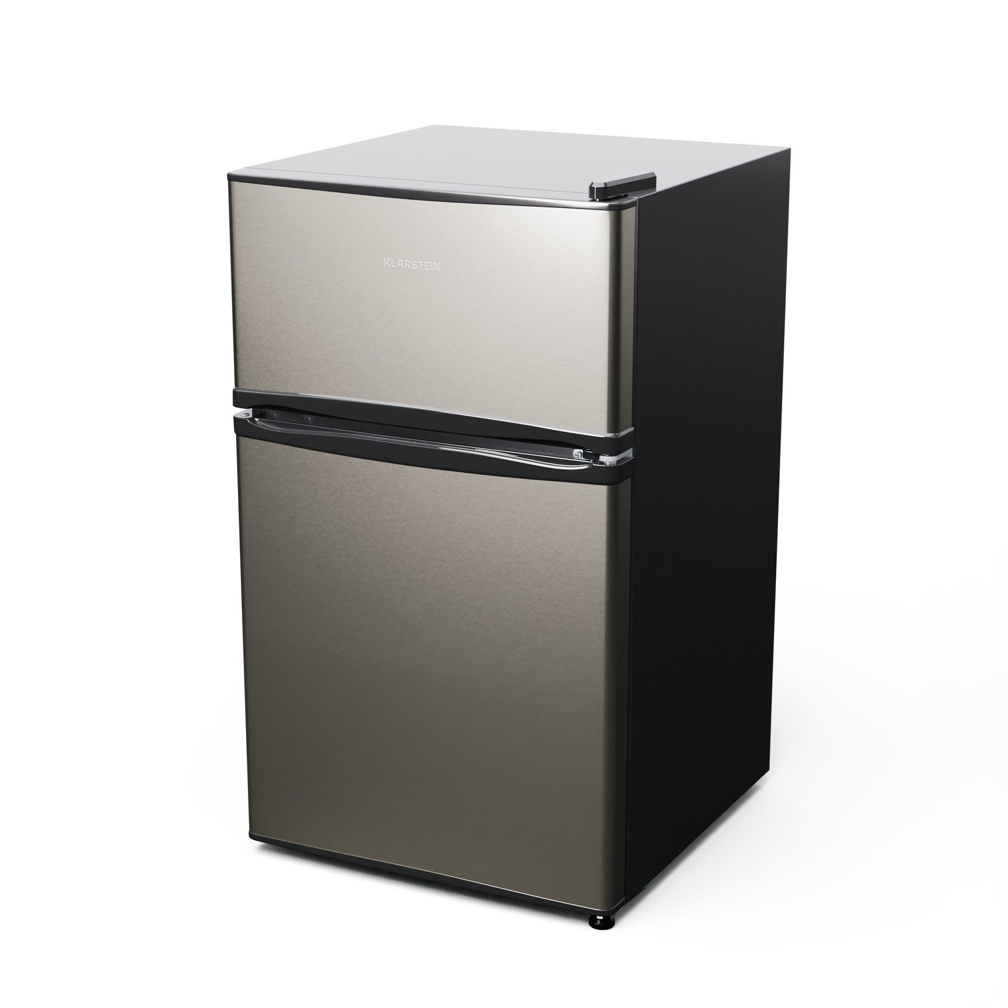 Klarstein Kühl-/Gefrierkombination Big Daddy Cool, 84.5 cm hoch, 49.5 cm breit, Kühl-Gefrierschrank Mini Fridge Haus Getränkekühlschrank