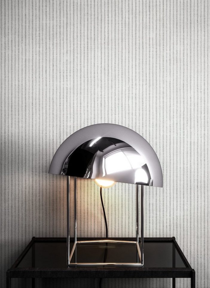 Newroom Vliestapete Milana Grey Tapete Streifentapete Streifen,Linien, Grau Tapete Modern Streifen - Streifentapete Gestreifte Tapete Weiß Landhaus Linien für Wohnzimmer Schlafzimmer Küche, Gestreifte Tapete