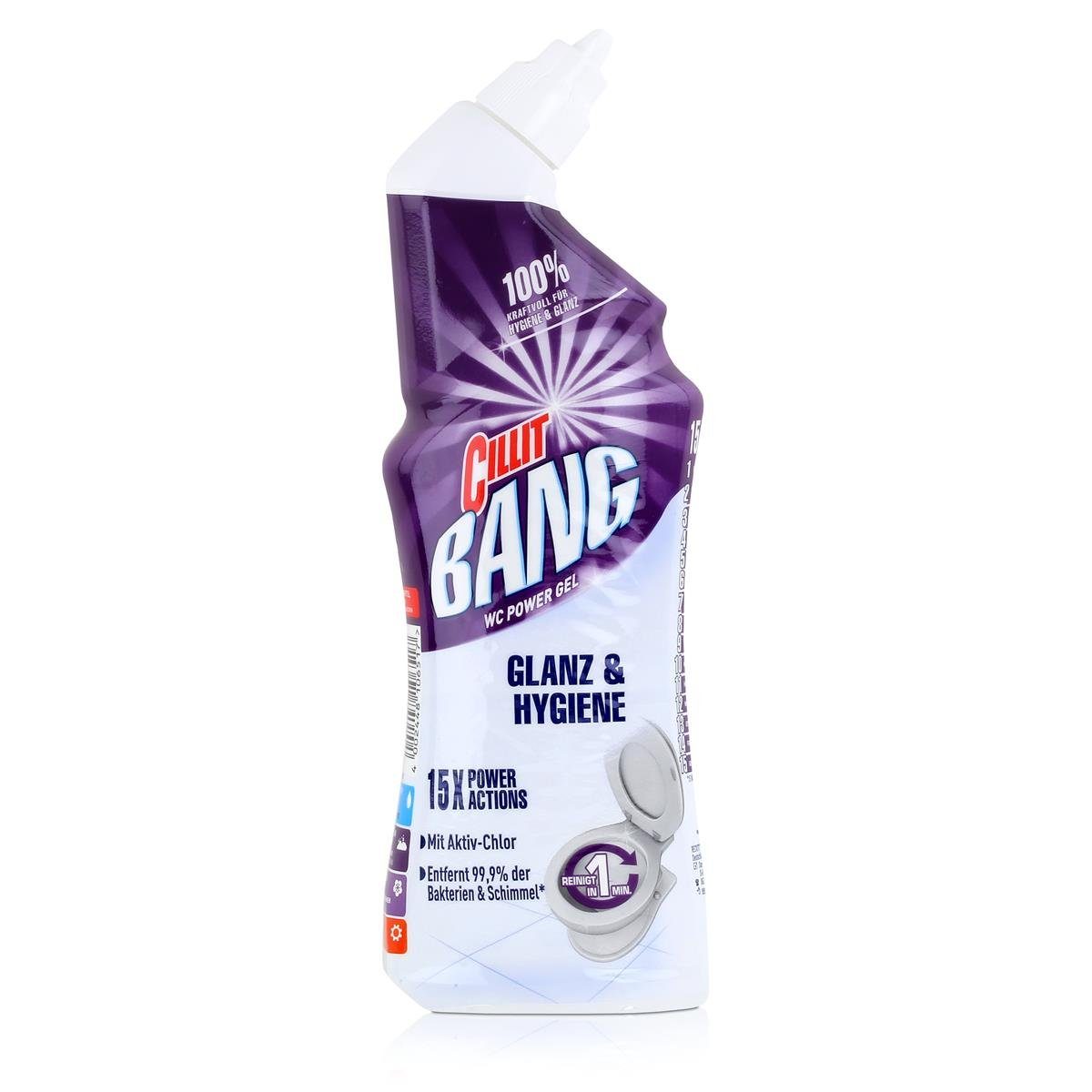 CILLIT BANG Cillit Bang WC Power Gel Glanz & Hygiene 750ml - WC-Reiniger (1er Pack WC-Reiniger | WC-Reiniger