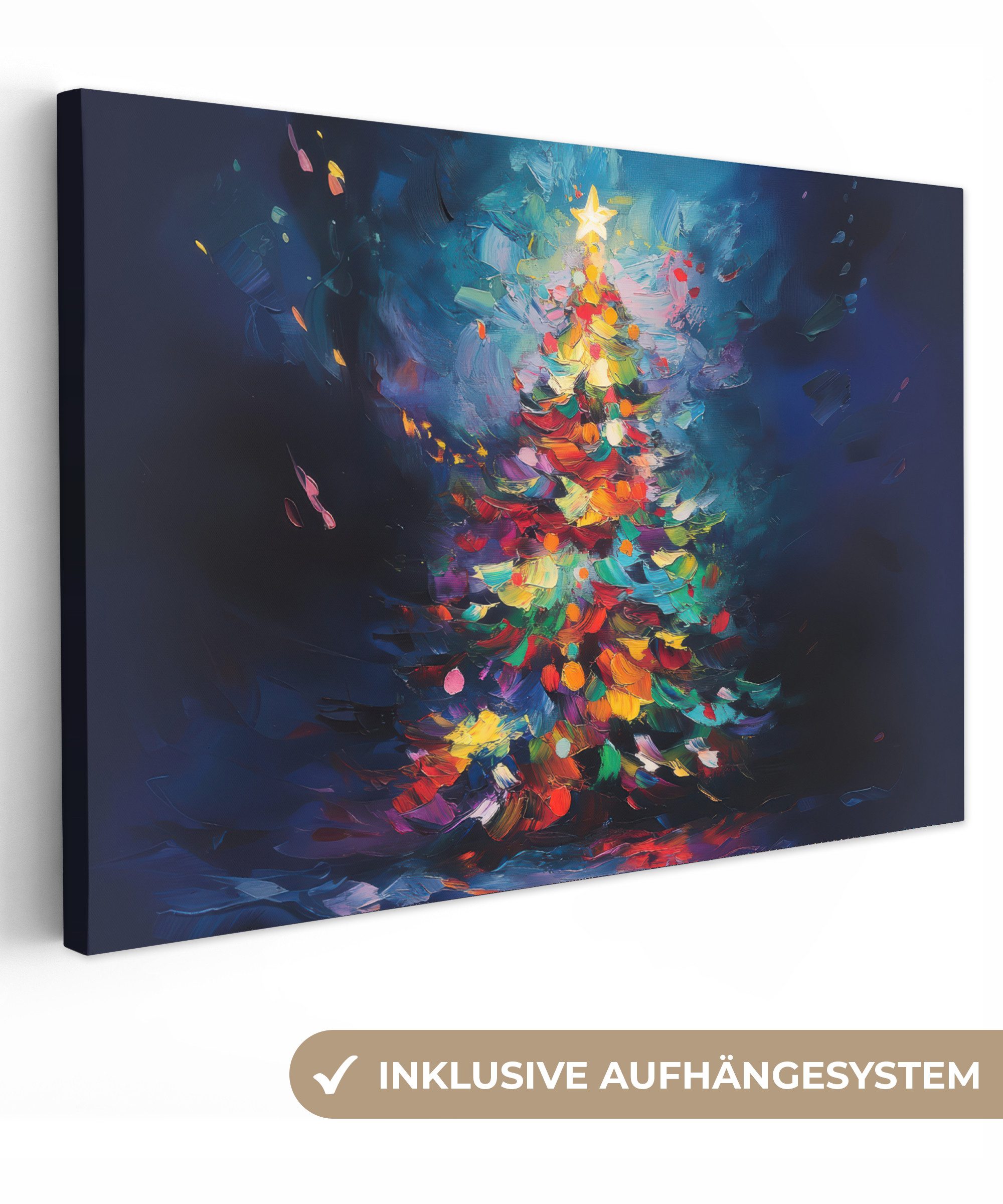 OneMillionCanvasses® Leinwandbild Weihnachtsbaum - Weihnachten - günstig online kaufen