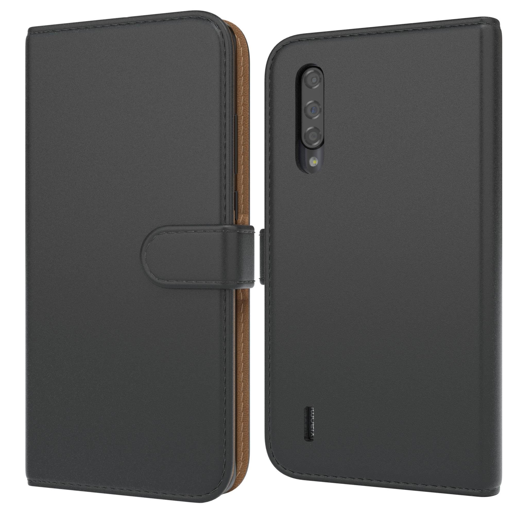 EAZY CASE Handyhülle Uni Bookstyle für Xiaomi Mi 9 Lite 6,39 Zoll, Schutzhülle mit Standfunktion Kartenfach Handytasche aufklappbar Etui