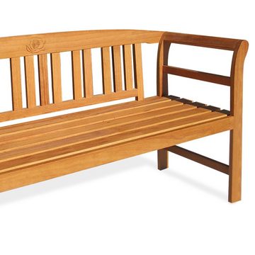 Deuba Gartenbank, Wetterfest Eukalyptus Holz FSC®-zertifiziert 400kg Belastbar 3-Sitzer