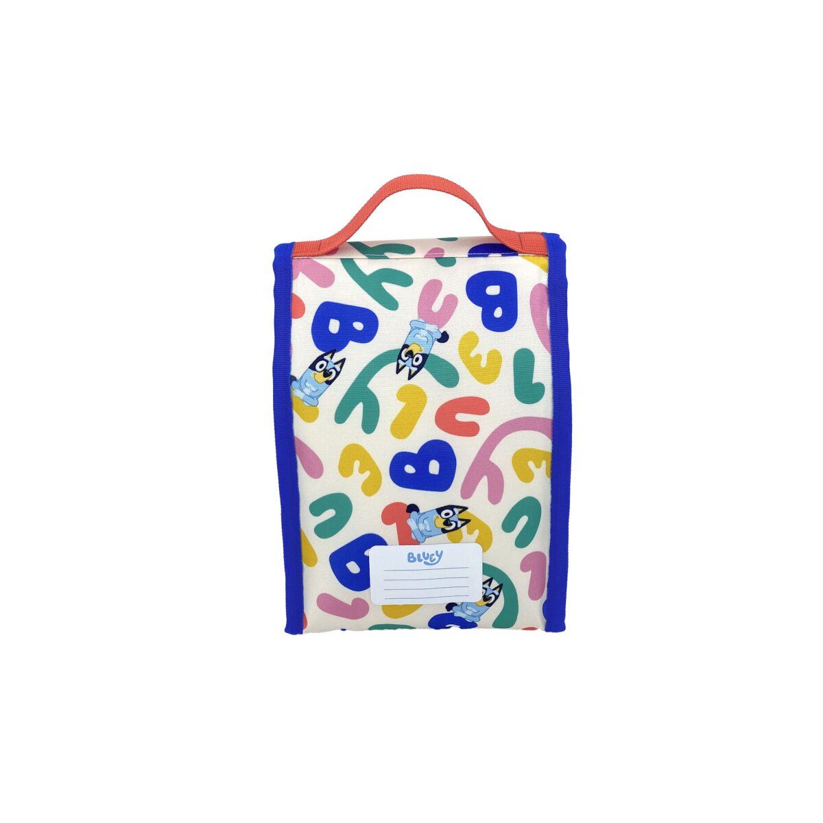 Bluey Lunchbox Bluey Snacktasche Kinder Kühltasche 24x17cm mit Tragegriff Fronttasche, 100% Polyester, (1-tlg)