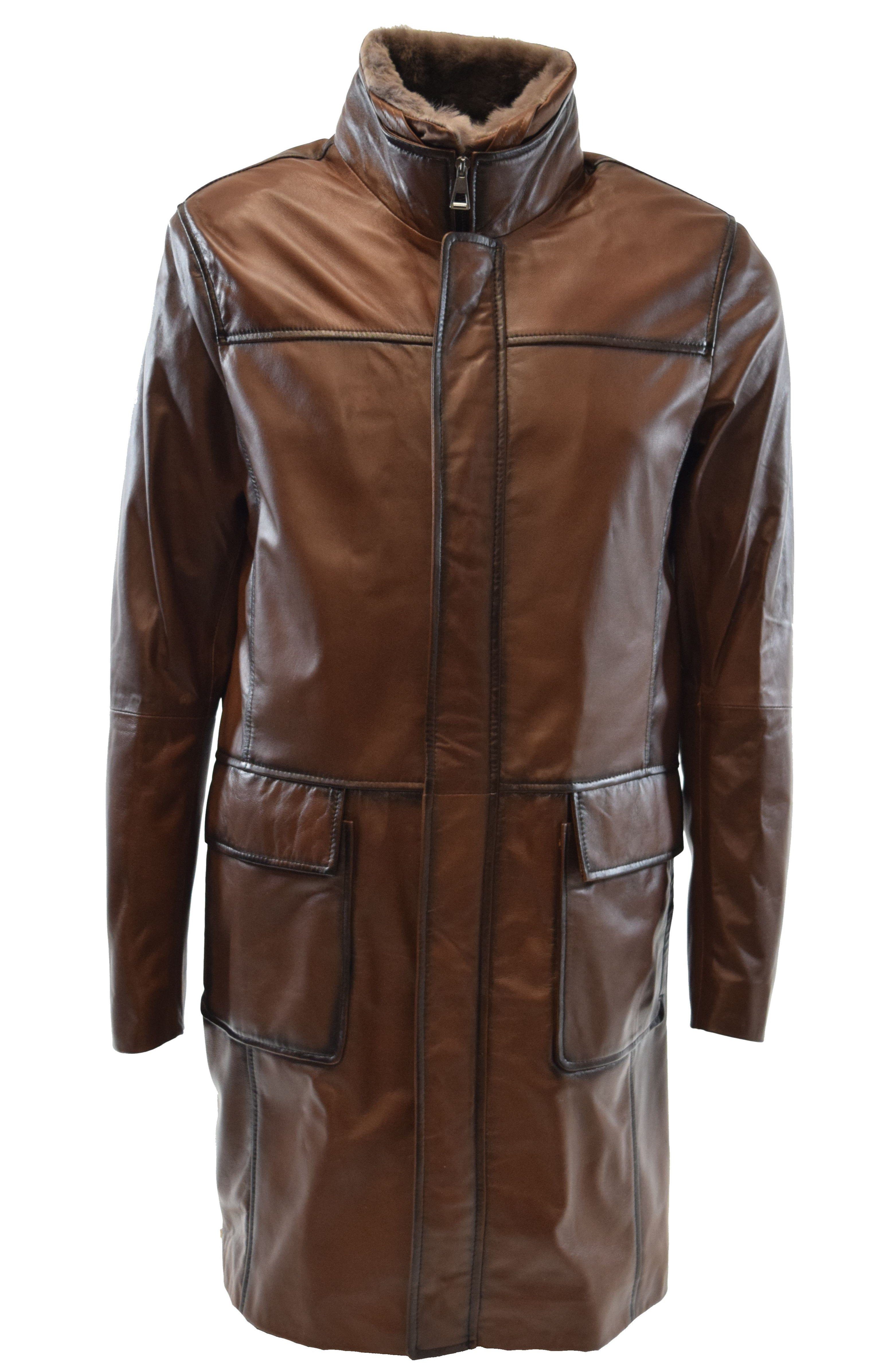 Zimmert Leather Ledermantel Marrius Schwarz, handschuhweiches Leder