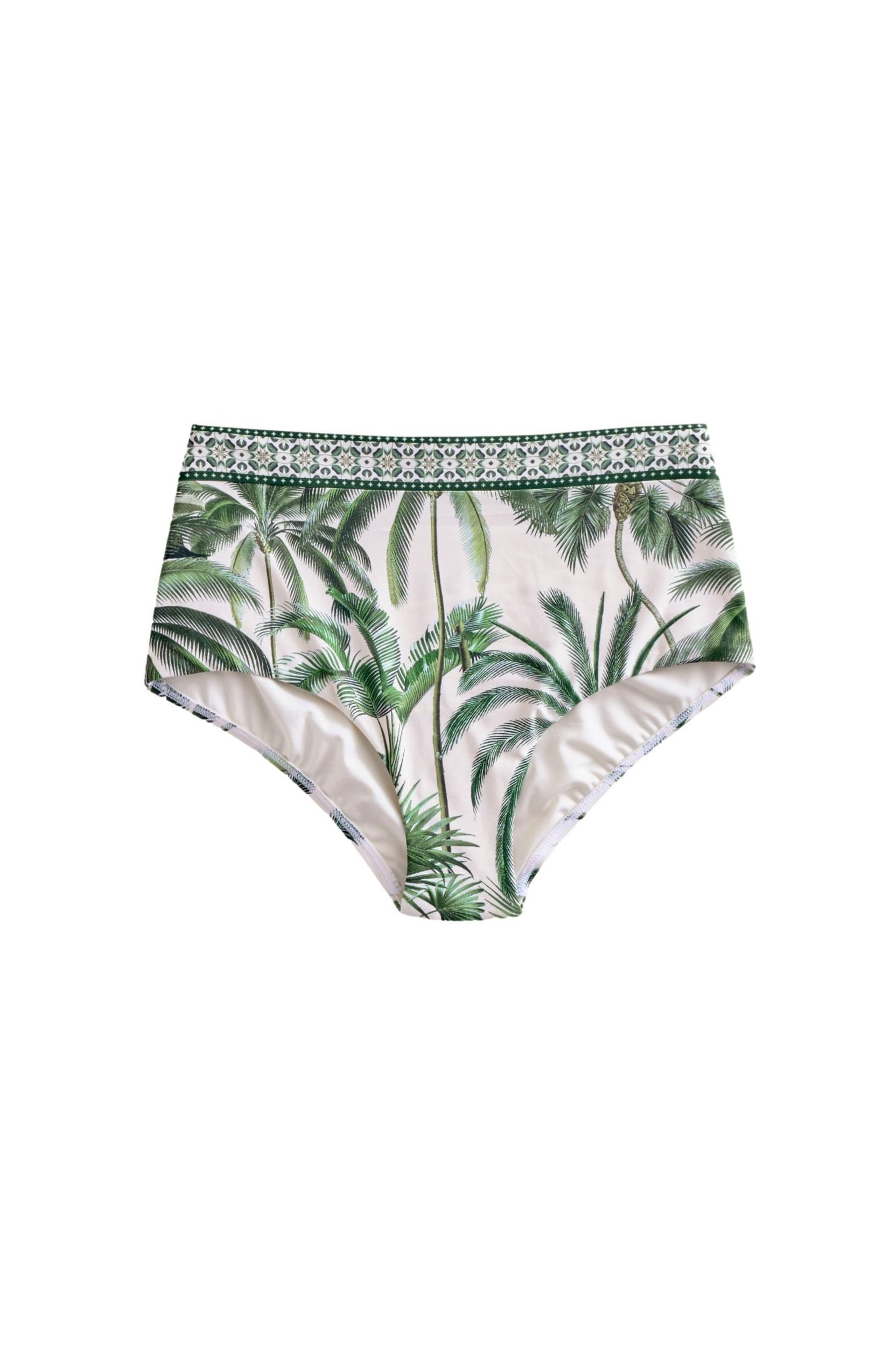 Next Bikini-Hose Bedruckte Bikinihose mit hohem günstig online kaufen