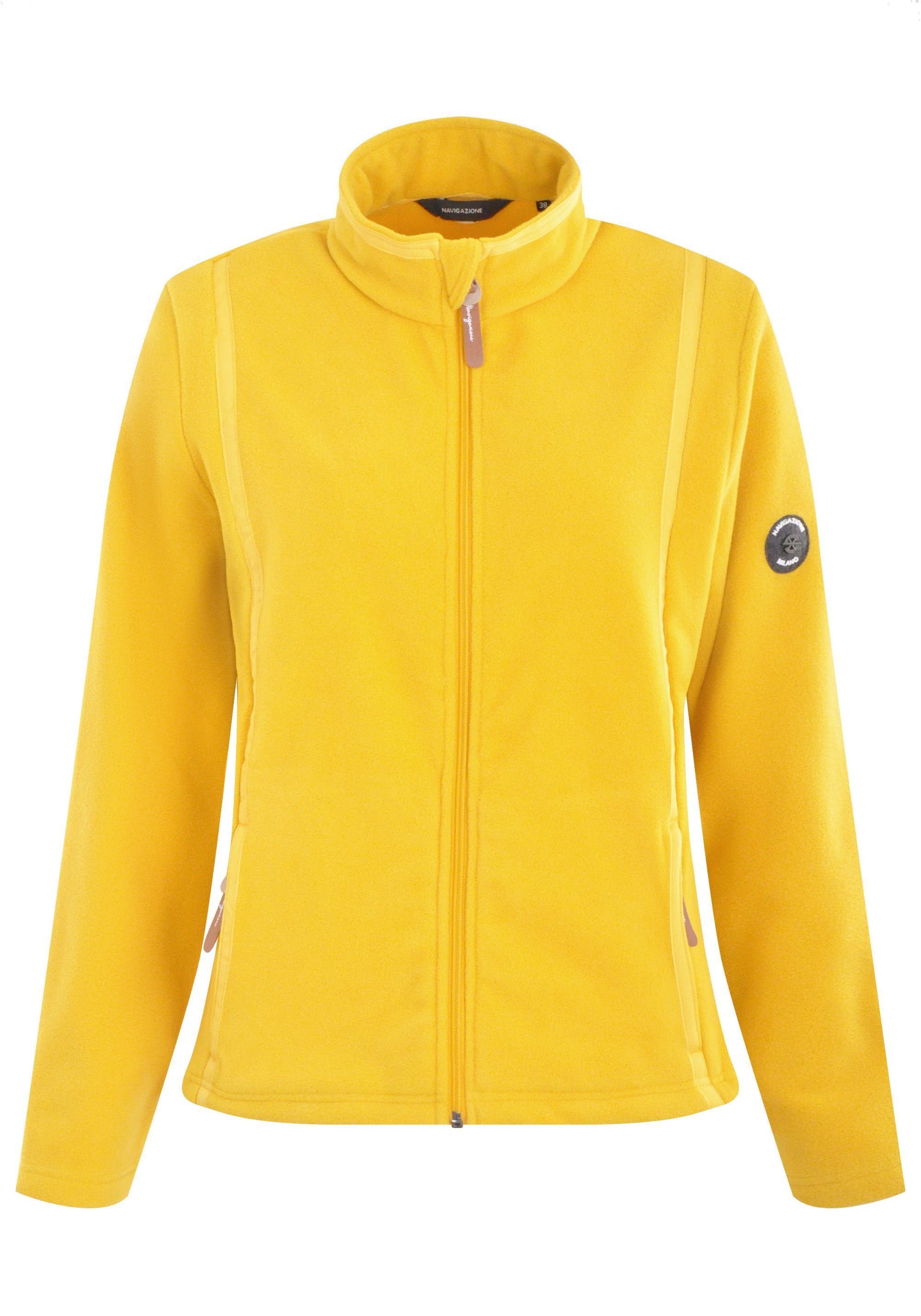 NAVIGAZIONE Fleecejacke mit Zierbändern günstig online kaufen