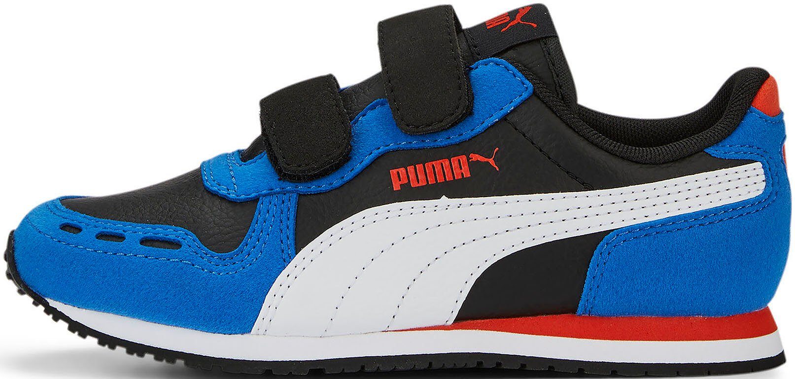 PUMA CABANA 20 PS V RACER Sneaker SL Blue mit Klettverschluss Black-PUMA PUMA White-Victoria