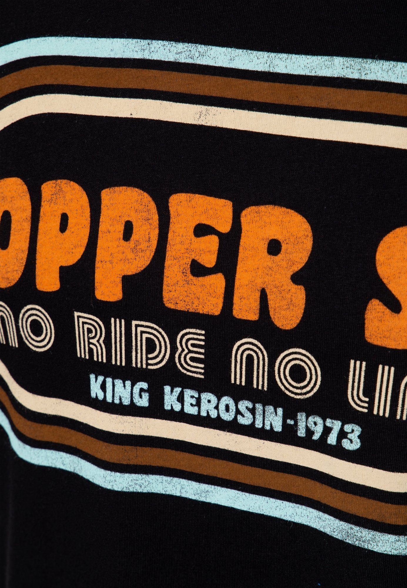 Absteppungen T-Shirt KingKerosin Print Chopper mit und Sh*t farbigen