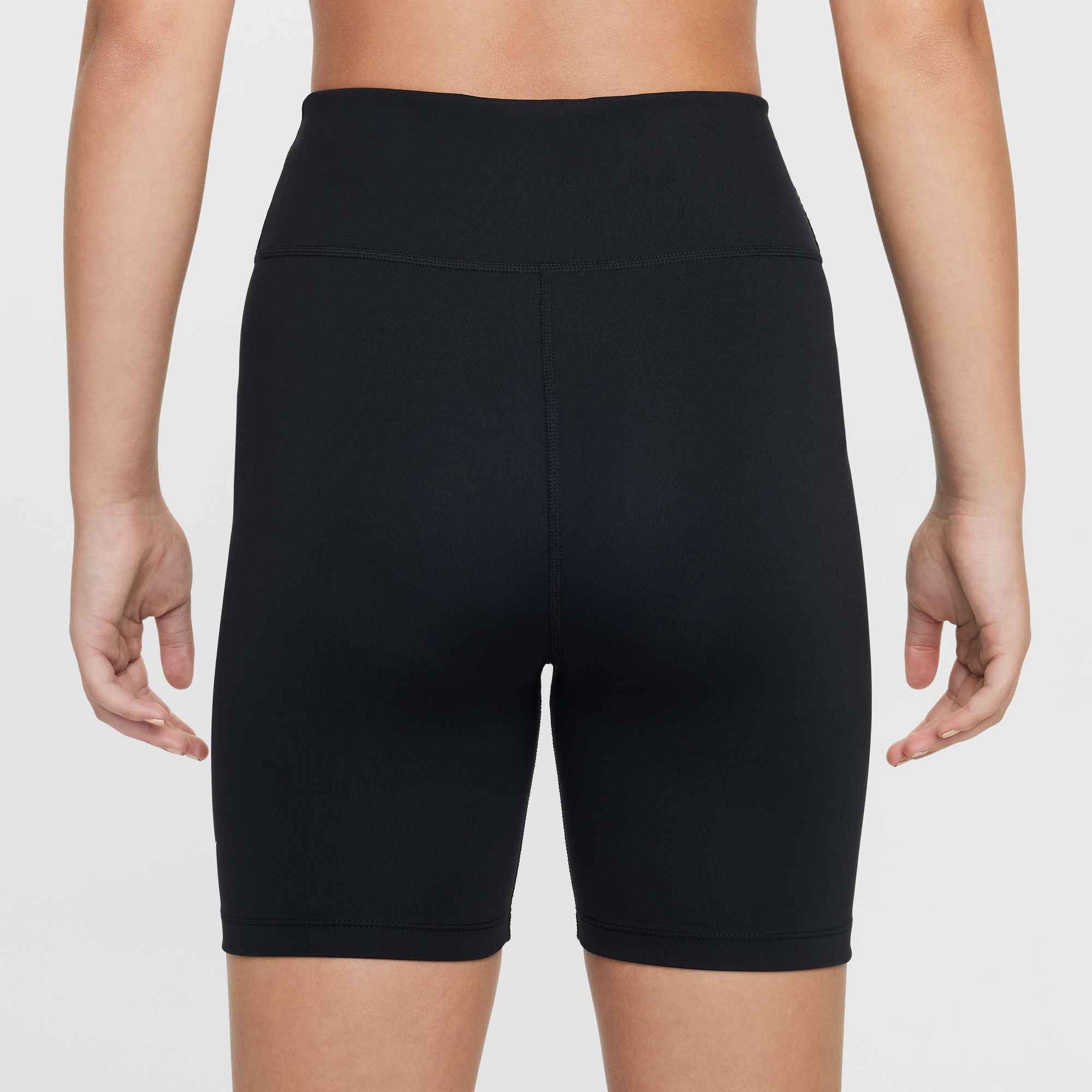 Nike Shorts Nike One Big Kids' (Girls) Dri-FIT 5" Biker Shorts aus elastischem Material, schweißableitend, eng anliegend