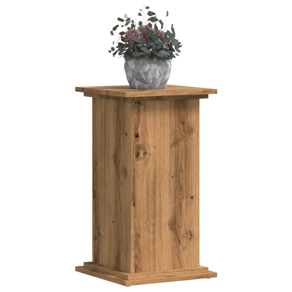 vidaXL Blumenständer 33 x 33 x 60 cm Blumenständer Pflanzenständer Artisan-Eiche Spanplatte