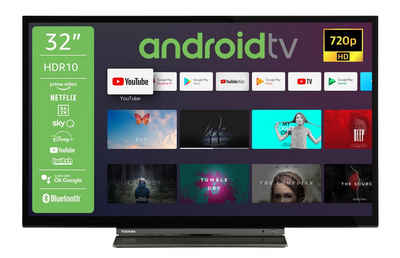 Toshiba 32WA3B63DA LCD-LED Fernseher (80 cm/32 Zoll, HD-ready, Android TV, 32 Zoll Android Smart TV, Prime Video / Netflix, HD ready, HDR, Bluetooth, Google Play Store & Assistant, Triple-Tuner)