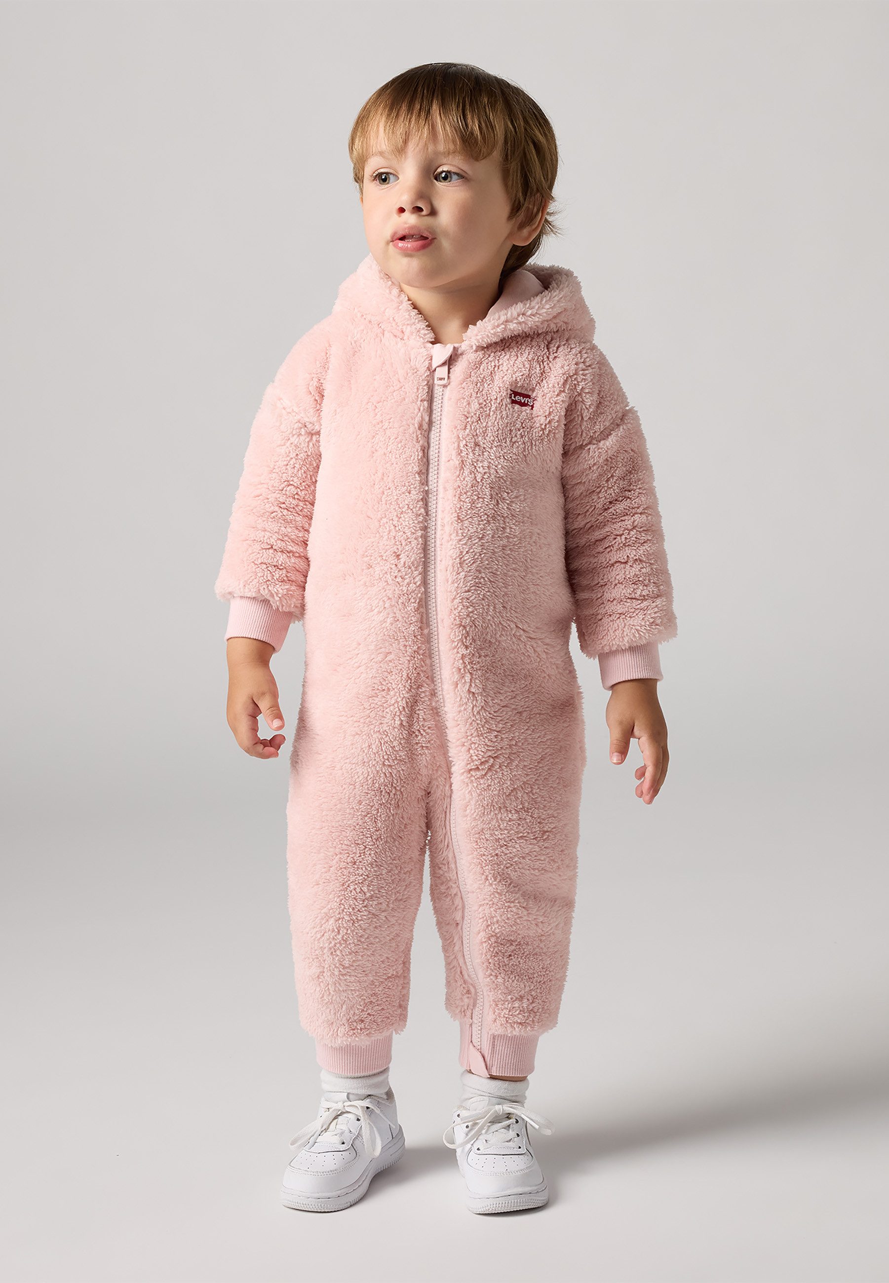 Levi's® Kids Plüschoverall LVN BEAR SHERPA COVERALL mit Kapuze mit Öhrchen - for Girls