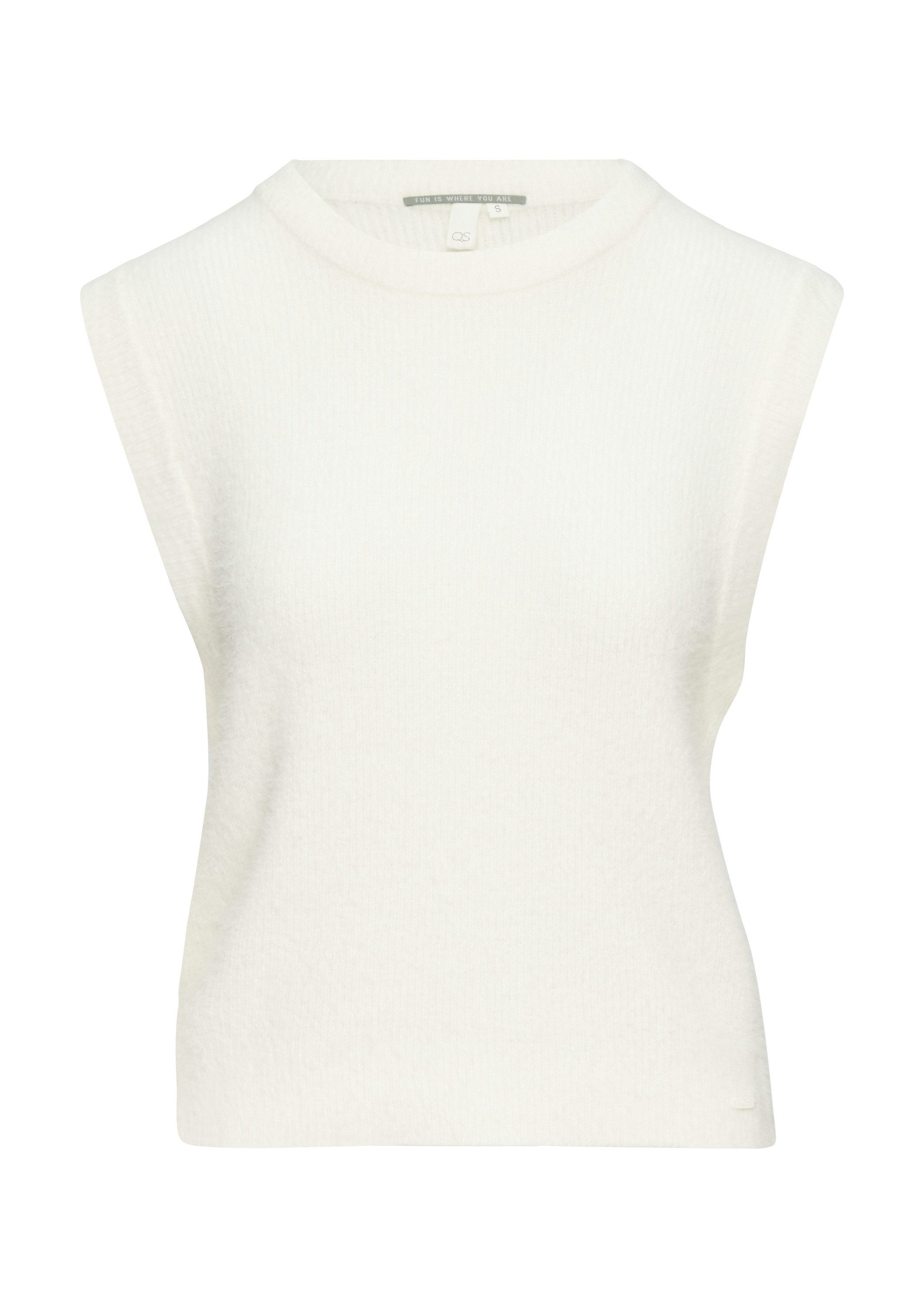 QS Longpullover Strickpullover Weicher Strickpullunder mit Crew Neck günstig online kaufen