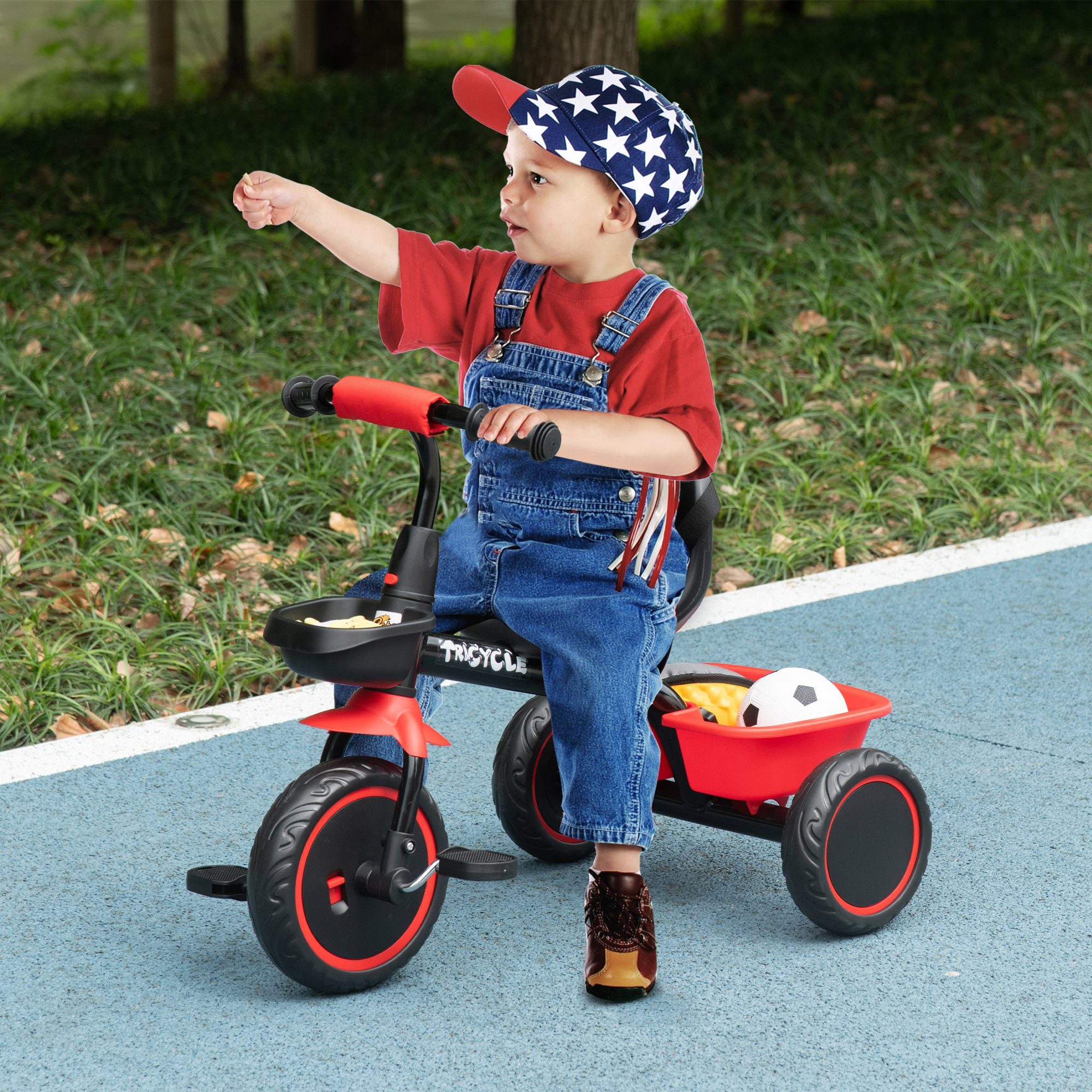 AIYAPLAY Dreirad Kinderdreirad Kinderfahrrad mit Beckengurt günstig online kaufen