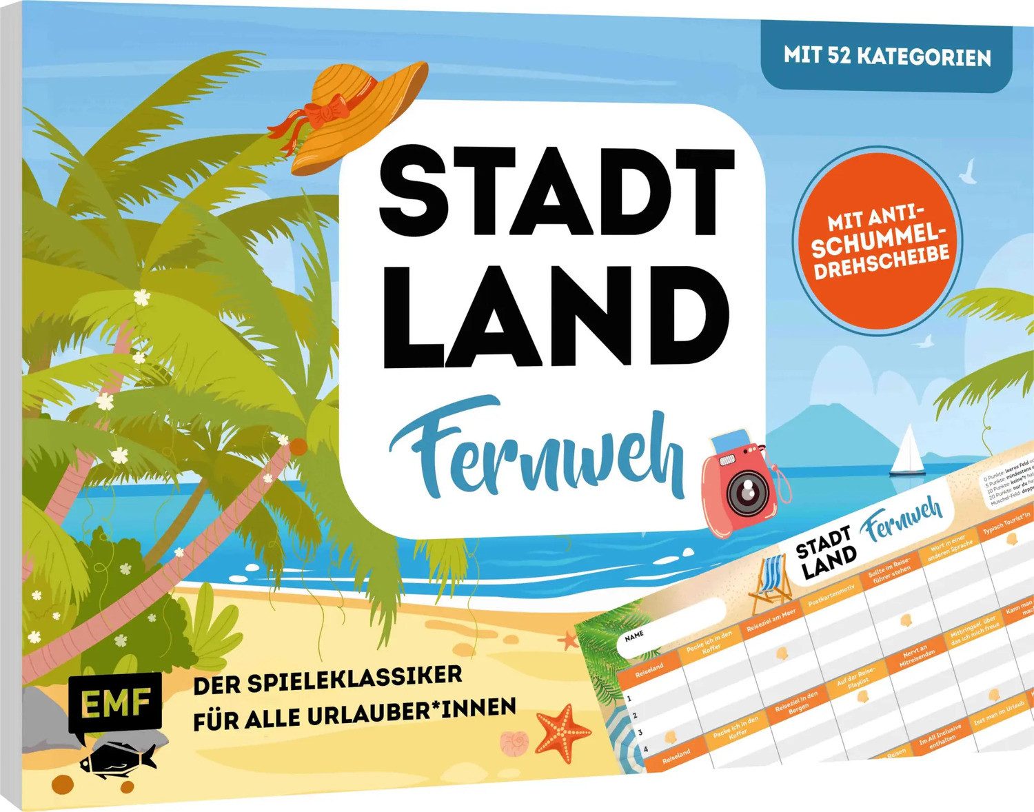 Spiel Stadt, Land, Fernweh - Der Spieleklassiker für alle Urlauber*innen