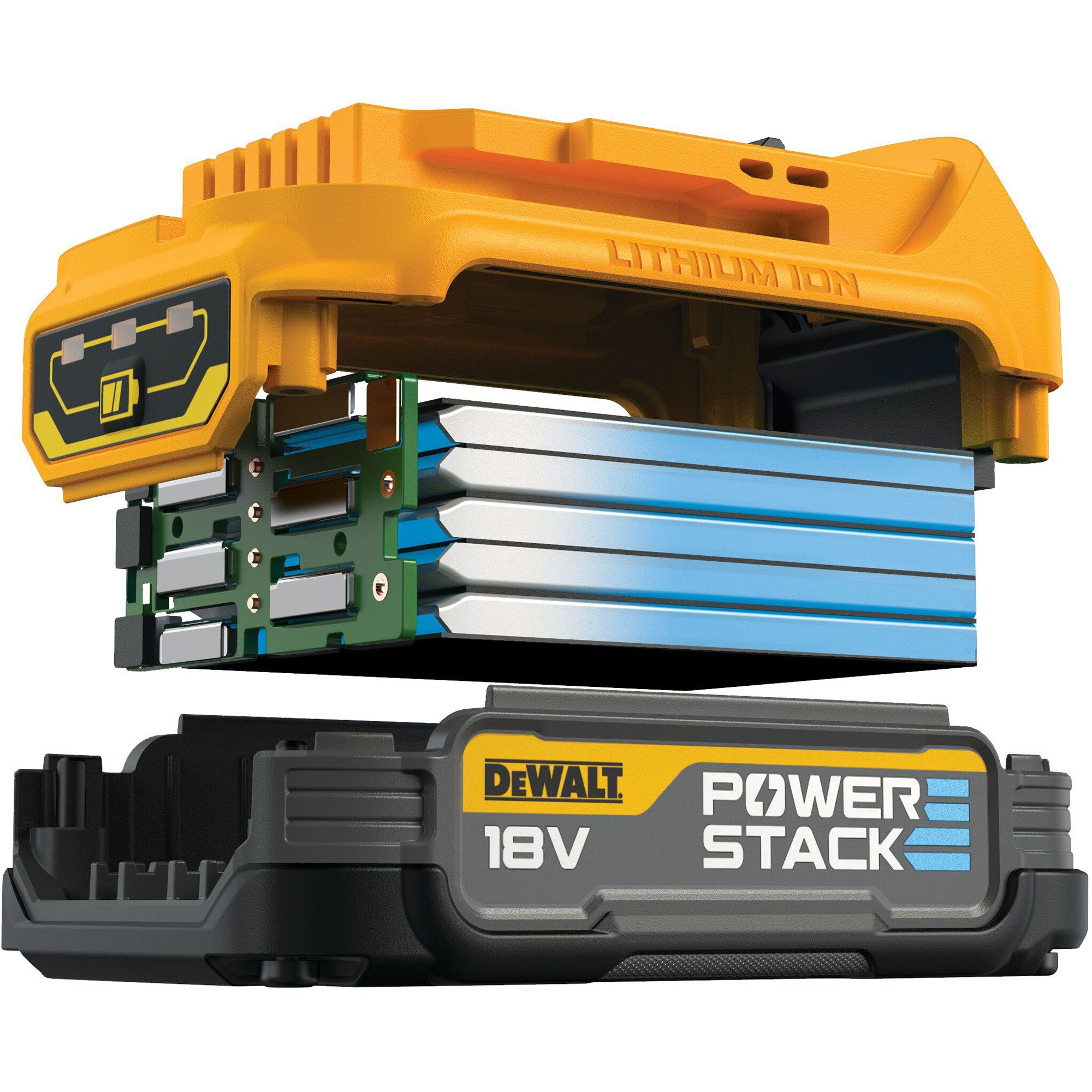 DeWalt DEWALT Powerstack Akku DCBP034, 18Volt 1,7Ah Werkzeug-Akku-Ladetechnik
