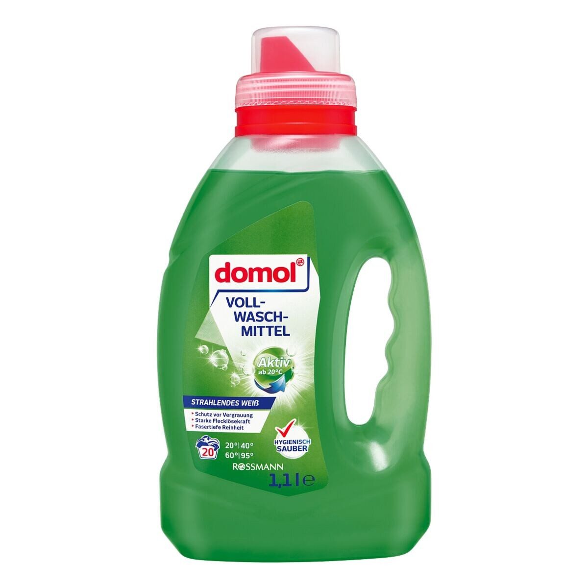 Domol Vollwaschmittel (20 WL, 1,1 Liter, für bunte und weiße Wäsche)