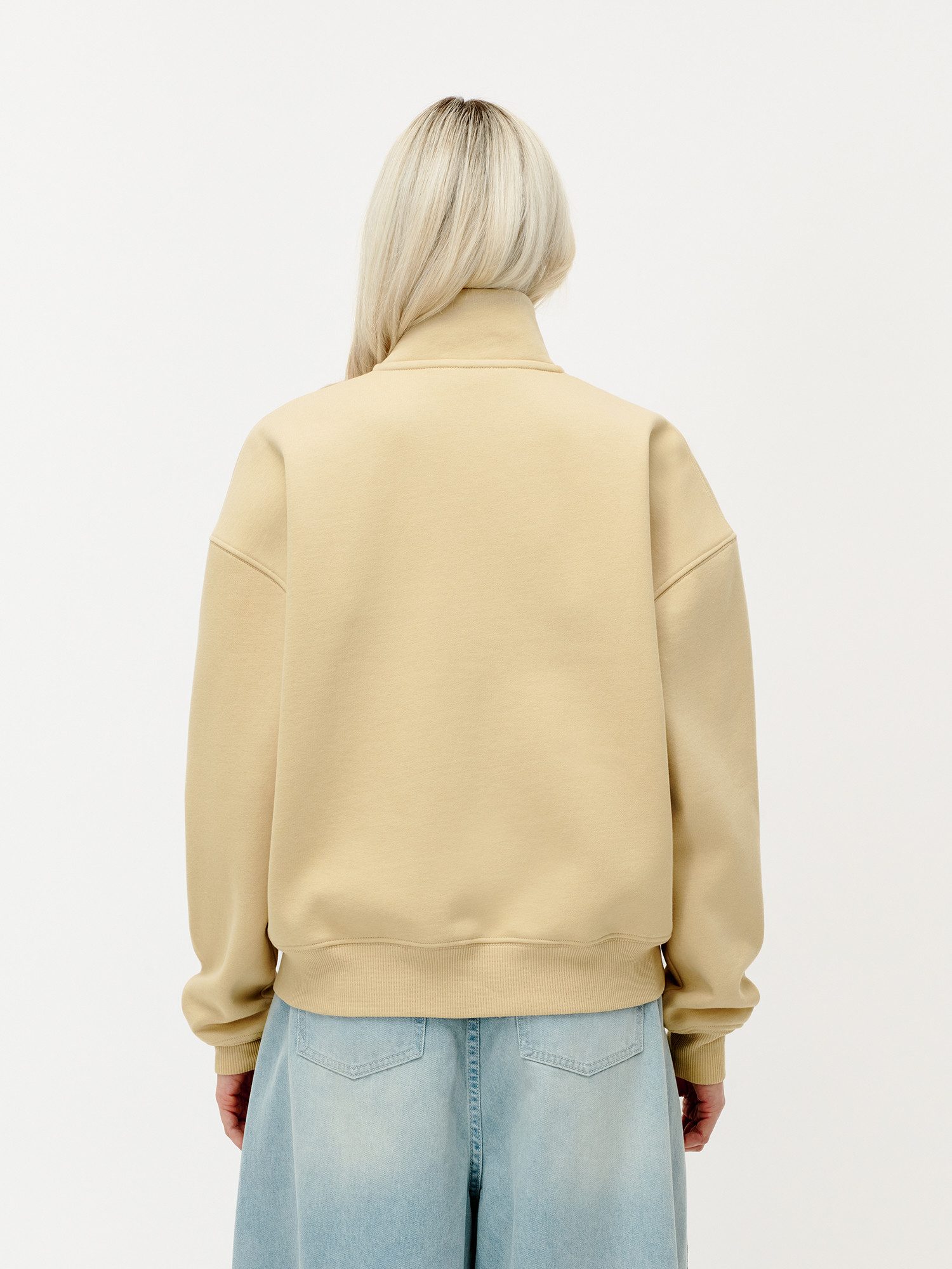 LeGer Sweatjacke Tanisha, LeGer by Lena Gercke locker geschnitten, mit Stehkragen