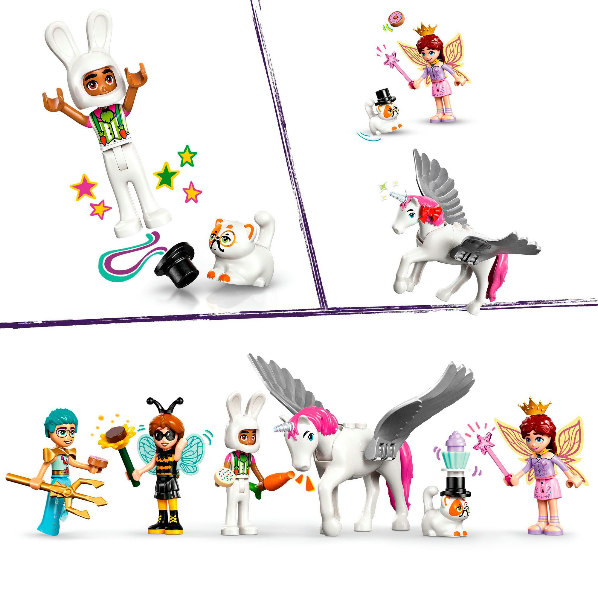 LEGO® Kostümparty mit Einhorn und Fee (42661), LEGO Friends Konstruktionsspielsteine, (261 St), Made in Europe – Bild 5 von 5