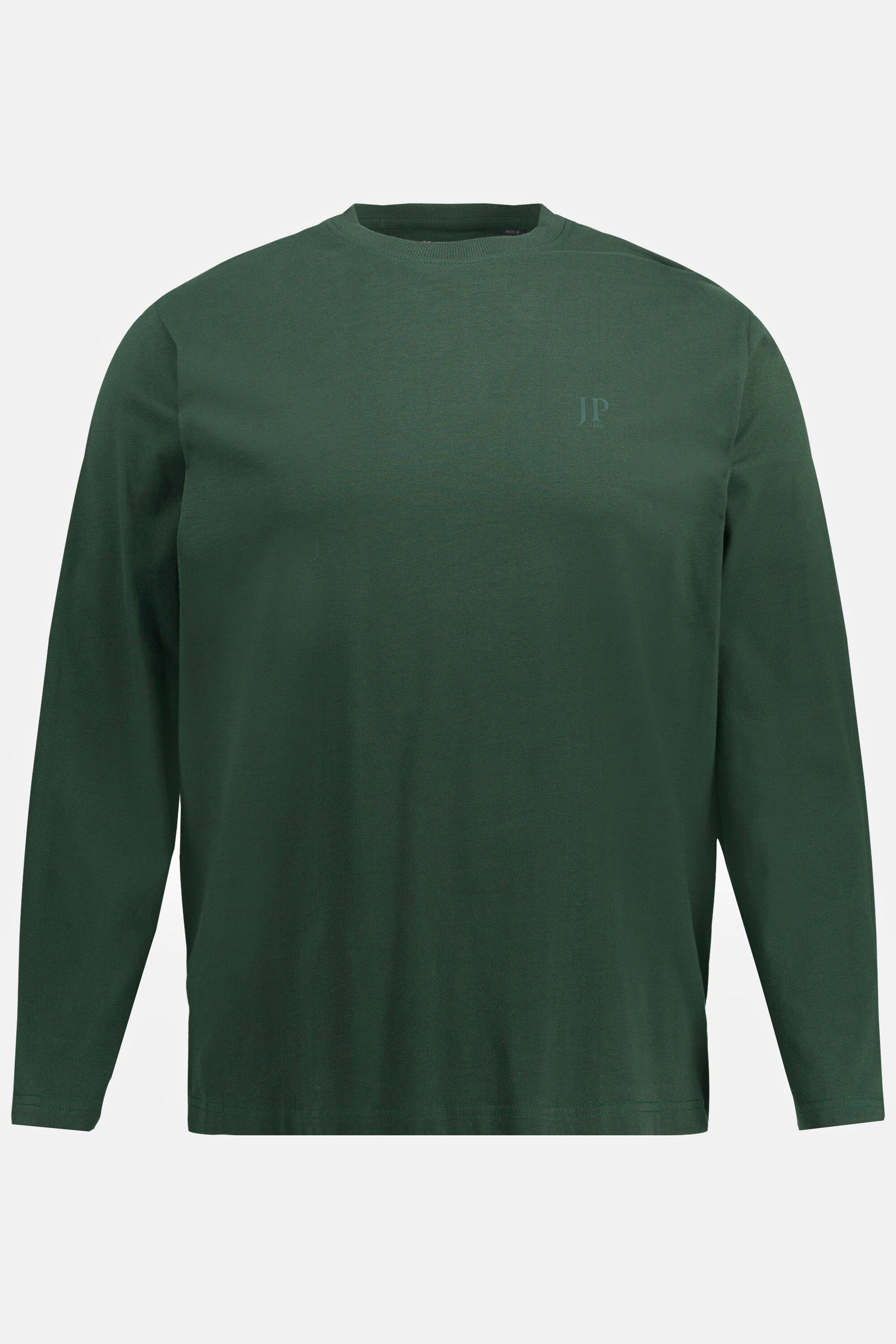 JP1880 dunkelgrün Basic 8XL T-Shirt Langarmshirt bis